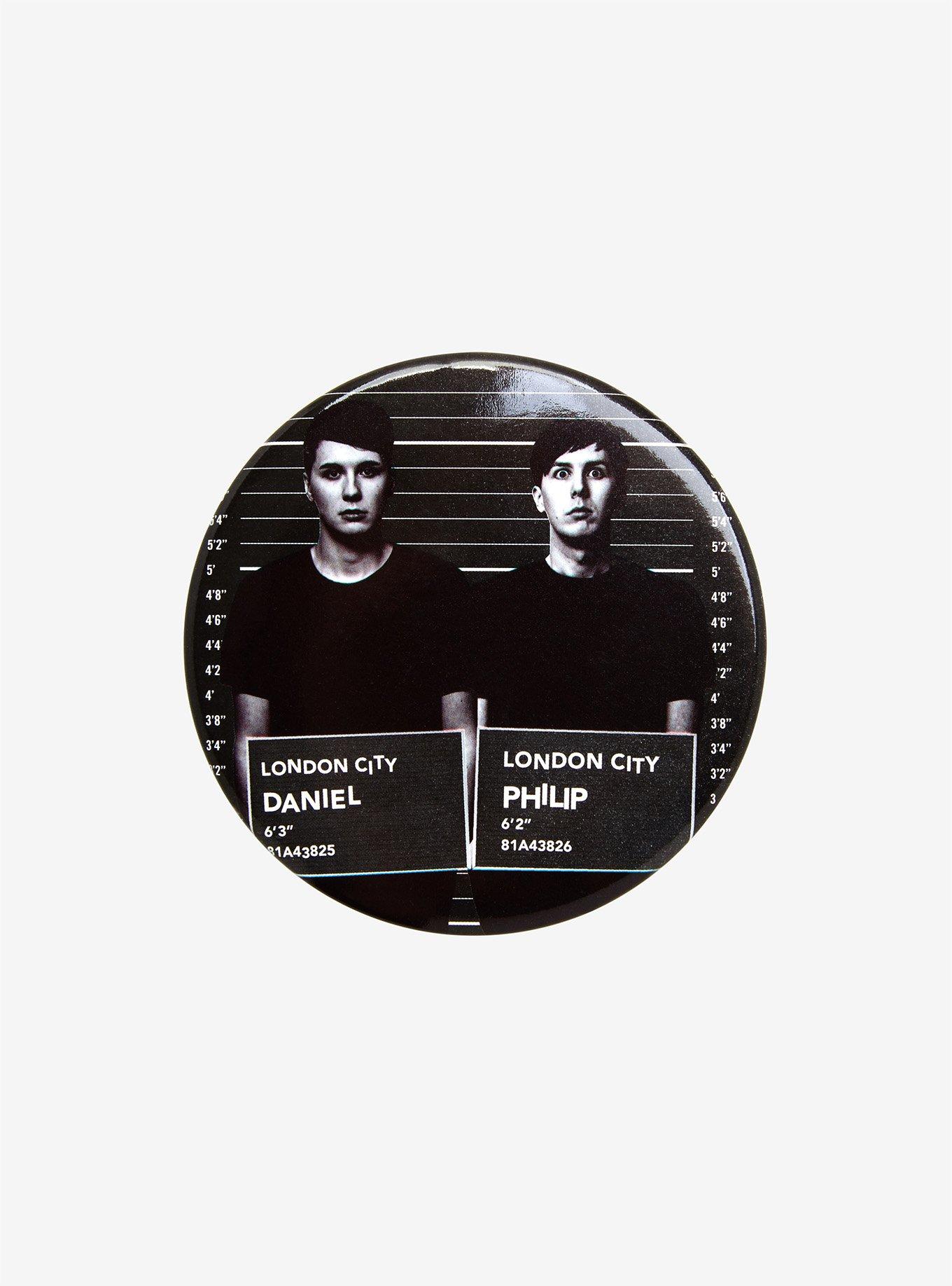 Dan And Phil 3" Button, , hi-res