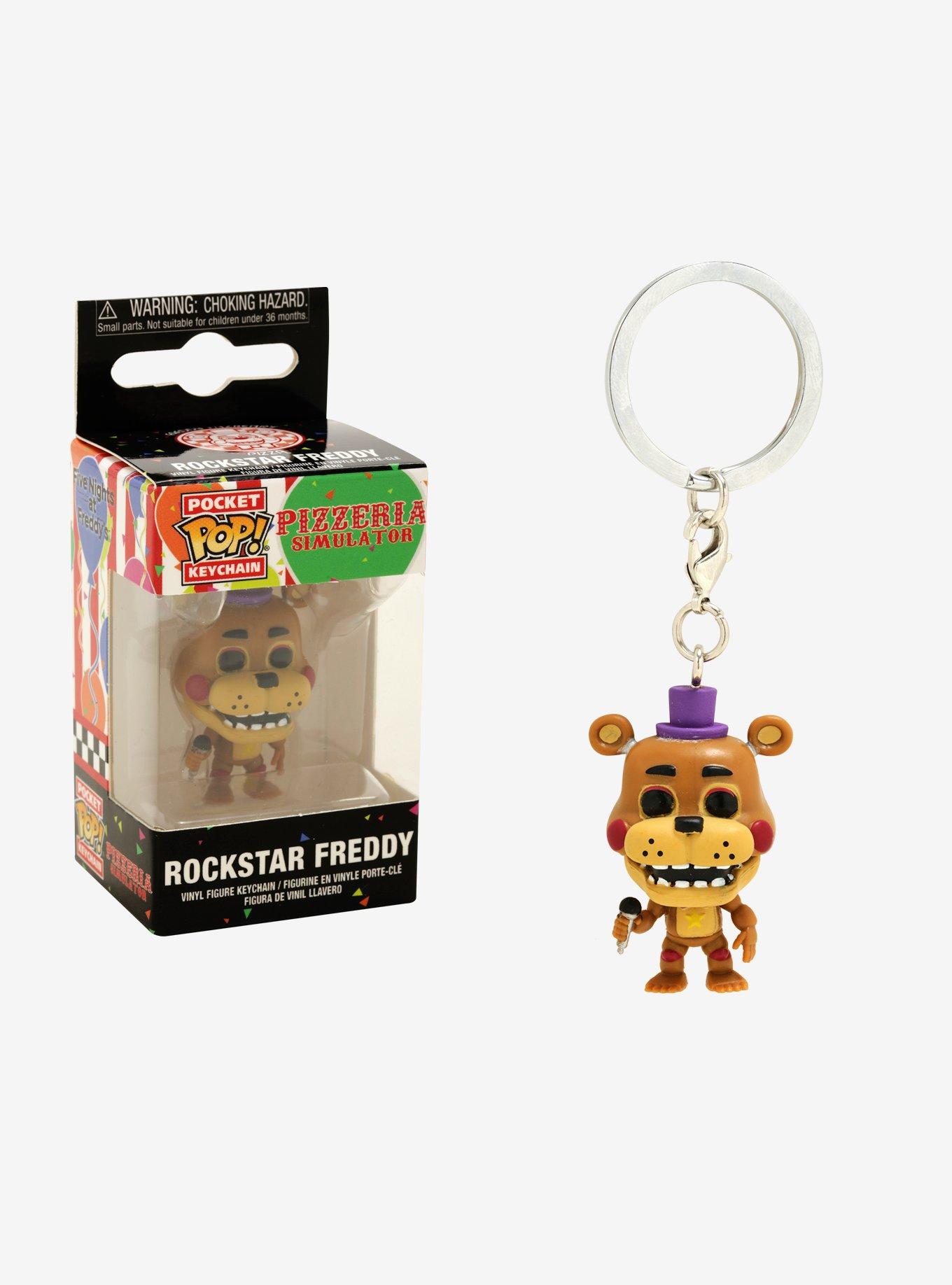 Funko Pocket Pop! Freddy Fazbear's Pizzeria Simulator Rockstar Freddy Key Chain, , hi-res