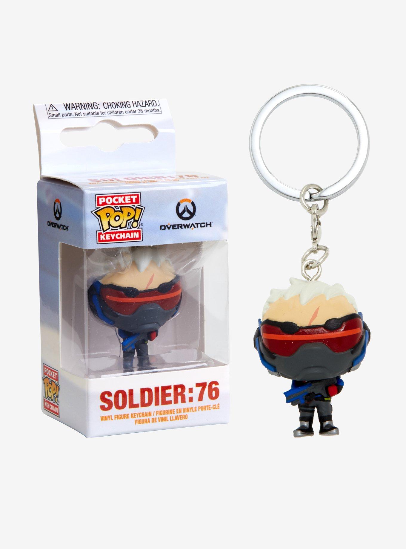 Funko Pocket Pop! Overwatch Soldier: 76 Key Chain, , hi-res