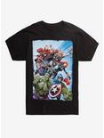 Marvel The Avengers New Comic T-Shirt, BLACK, hi-res