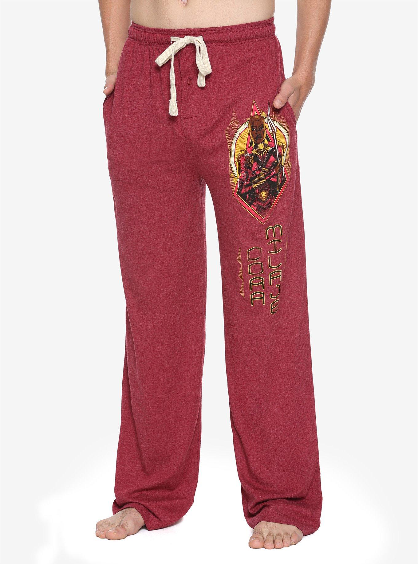 Marvel Black Panther Okoye Pajama Pants, BURGUNDY, hi-res