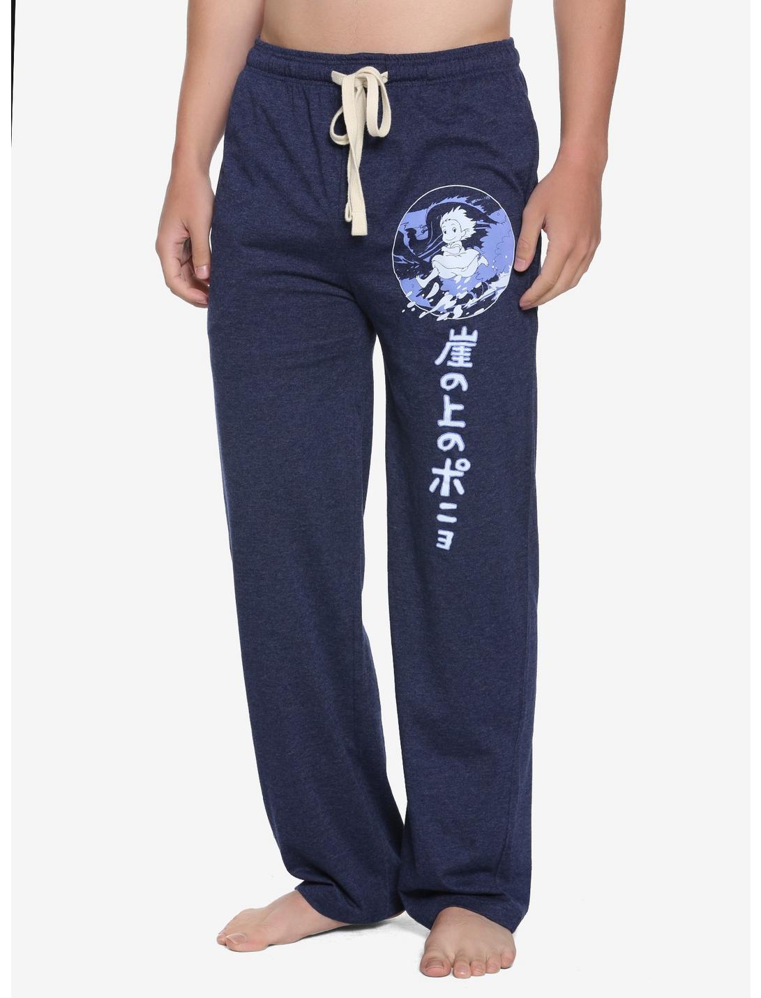 Studio Ghibli Ponyo Blue Bubble Guys Pajama Pants, BLUE, hi-res