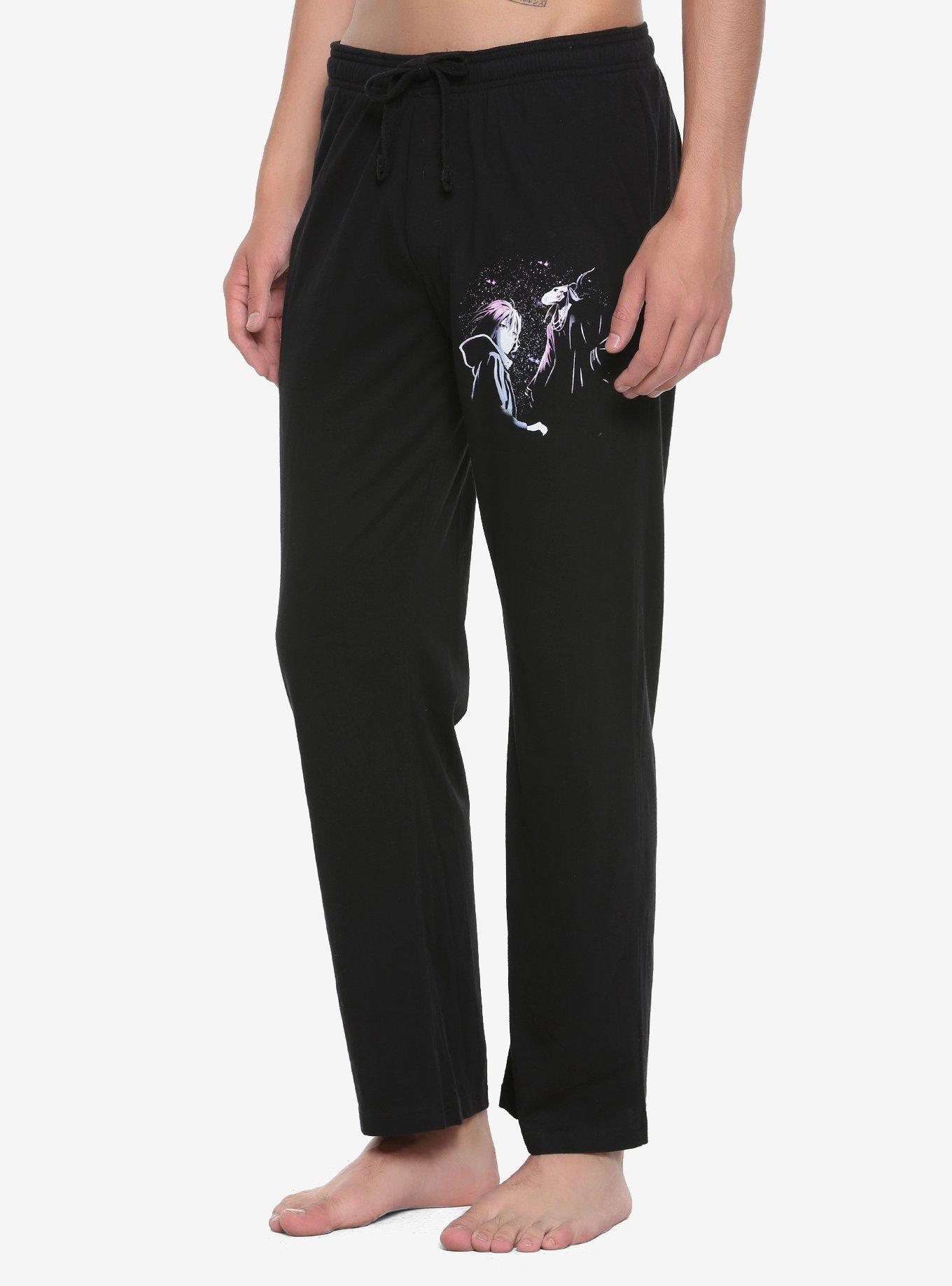 The Ancient Magus' Bride Galaxy Elias & Chise Guys Pajama Pants, BLACK, hi-res