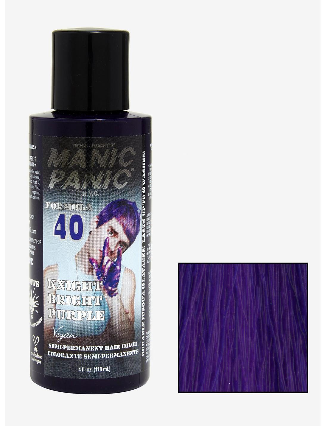 Manic Panic Formula 40 Knight Bright Purple Semi-Permanent Hair Dye Hot Topic Exclusive, , hi-res
