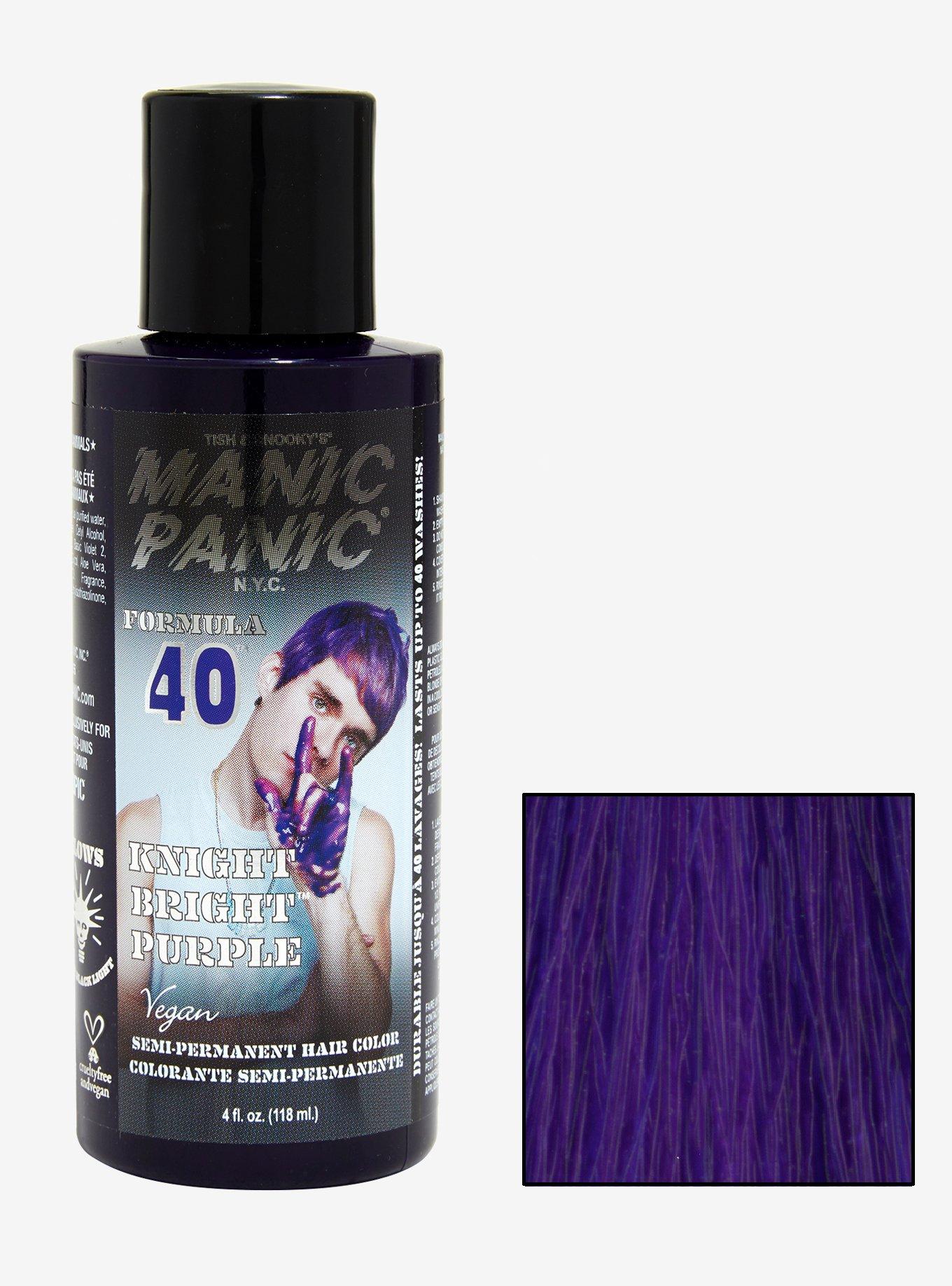 Manic Panic Formula 40 Knight Bright Purple Semi-Permanent Hair Dye Hot Topic Exclusive, , hi-res