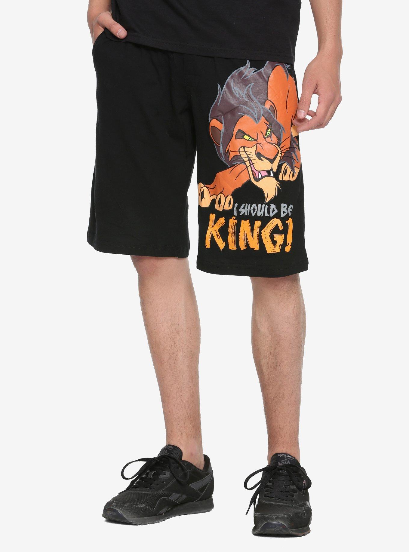 Disney The Lion King Scar Guys Lounge Shorts, BLACK, hi-res