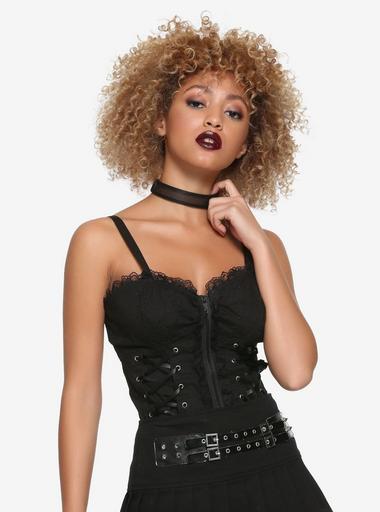 Lace and hooks corset, Tripp NYC