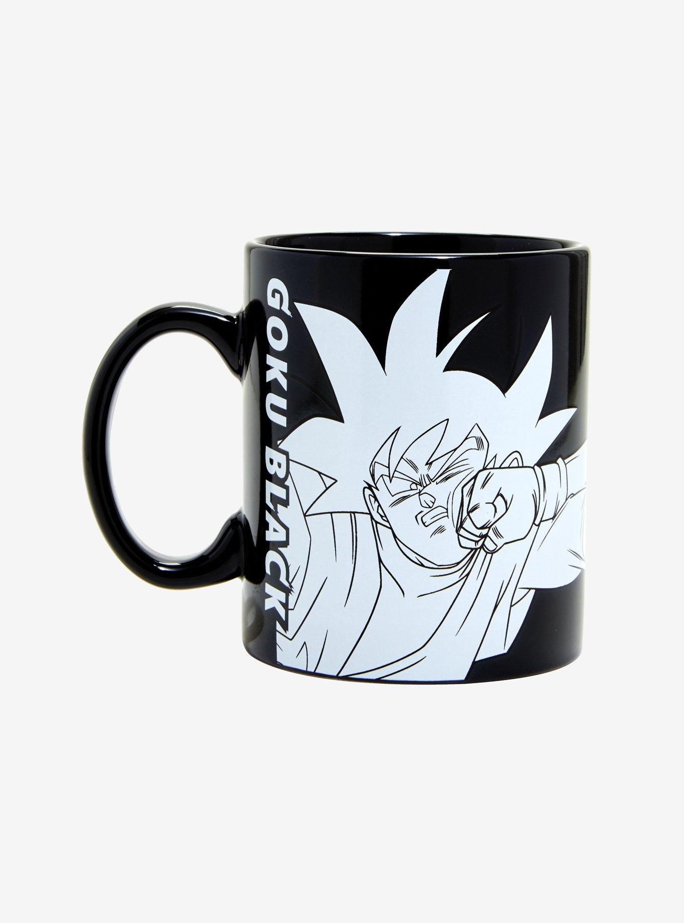 Dragon Ball Z Goku Vs. Goku Black Black & White Mug, , hi-res