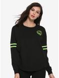 The Nightmare Before Christmas Halloween Town Girls Athletic Pullover, BLACK, hi-res