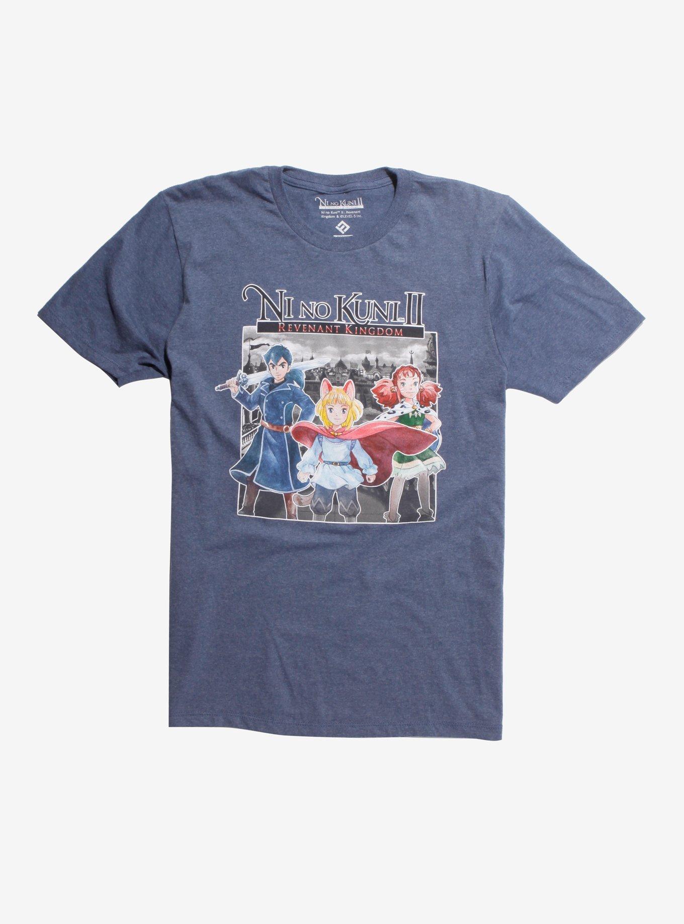 Ni No Kuni II: Revenant Kingdom Character T-Shirt Hot Topic Exclusive, BLUE, hi-res