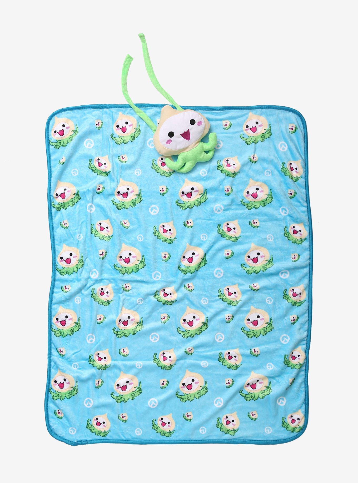 Overwatch Pachimari Childrens Throw Blanket & Pillow Set, , hi-res