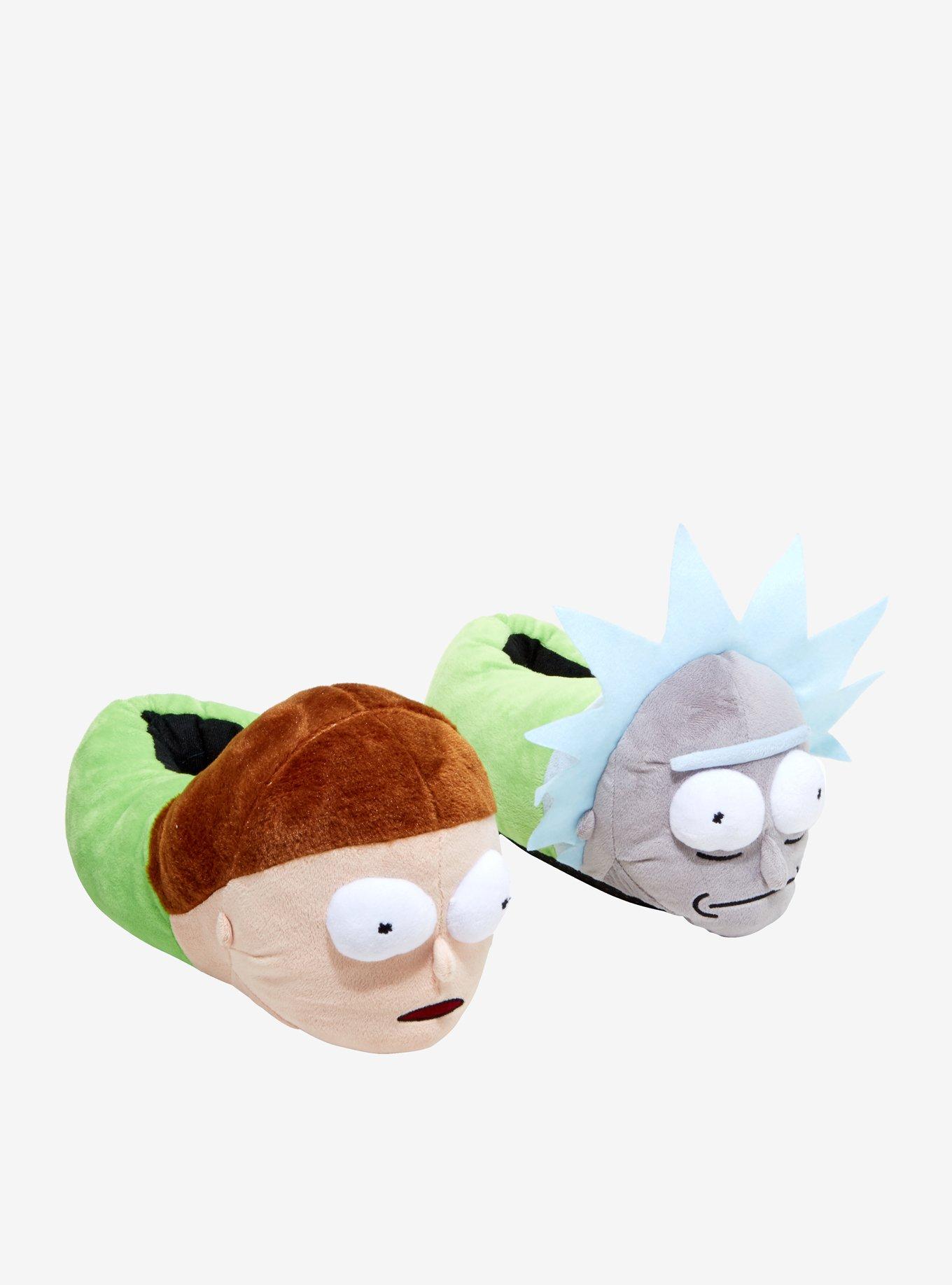 Rick And Morty Plush Slippers, MULTI, hi-res