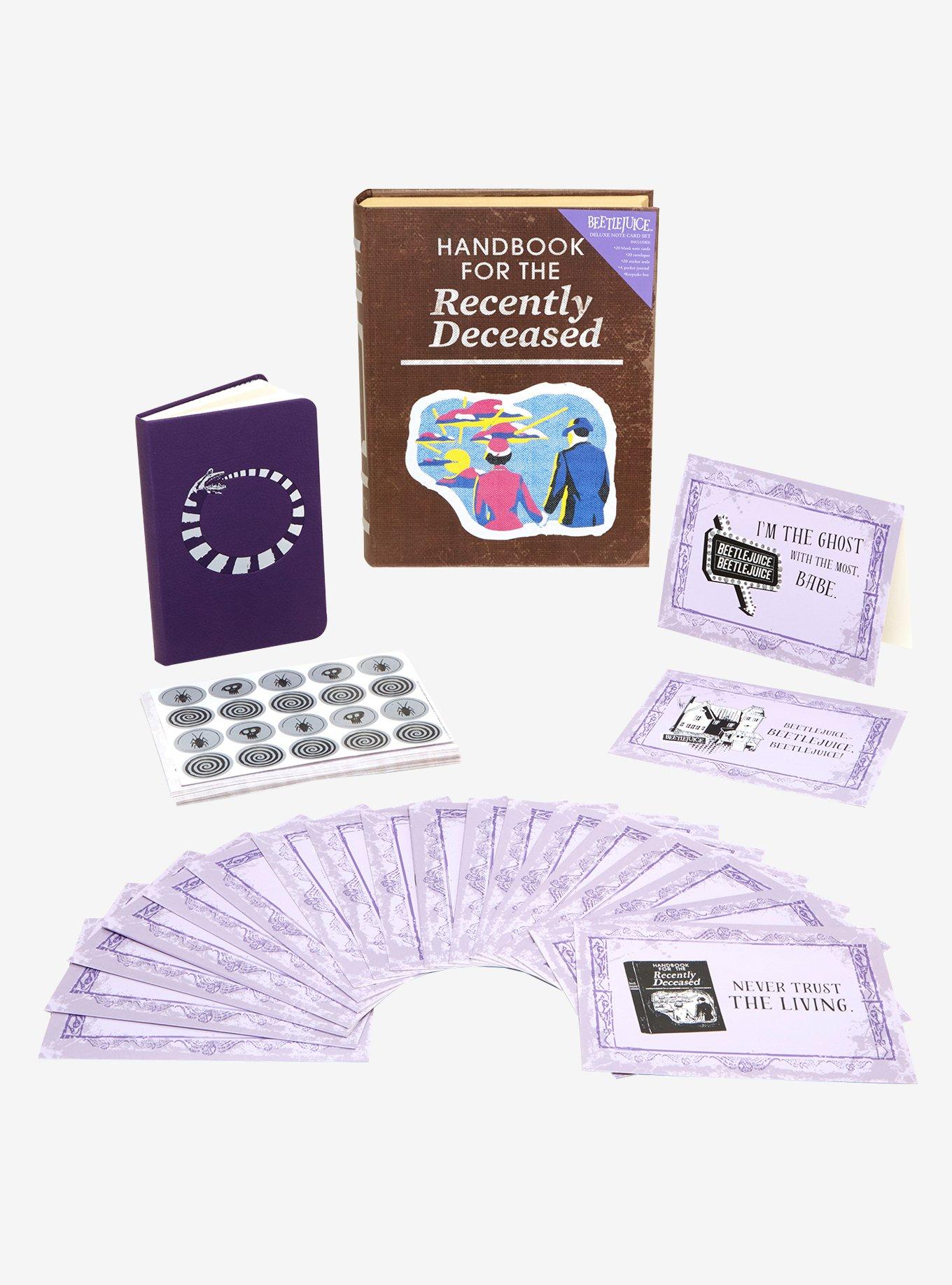 Beetlejuice Handbook For The Recently Deceased Note Card Set, , hi-res