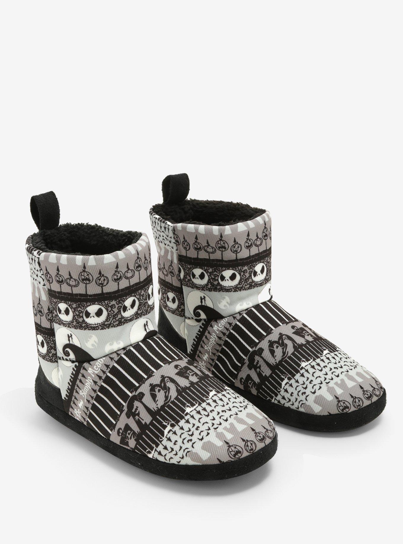 The Nightmare Before Christmas Jack Slipper Boots, BLACK-WHITE, hi-res