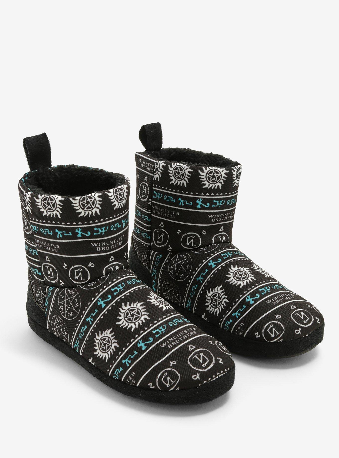 Supernatural Symbols Slipper Boots, MULTI, hi-res