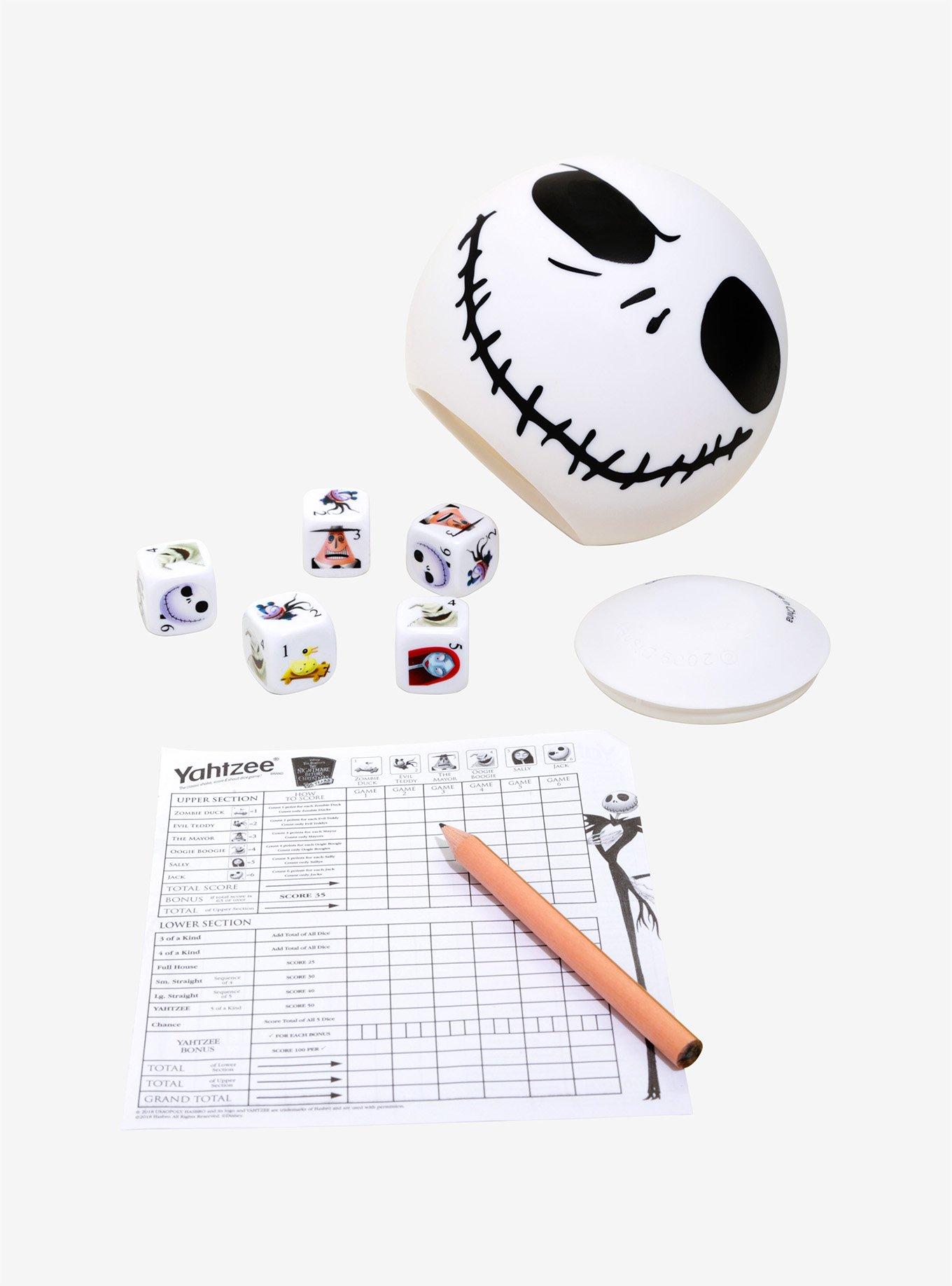 The Nightmare Before Christmas 25th Anniversary Edition Yahtzee Game, , hi-res