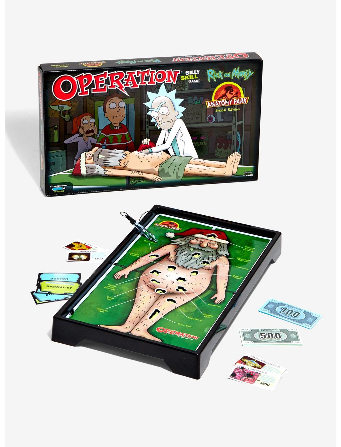 Rick And Morty Anatomy Park Edition Operation Board Game, , hi-res