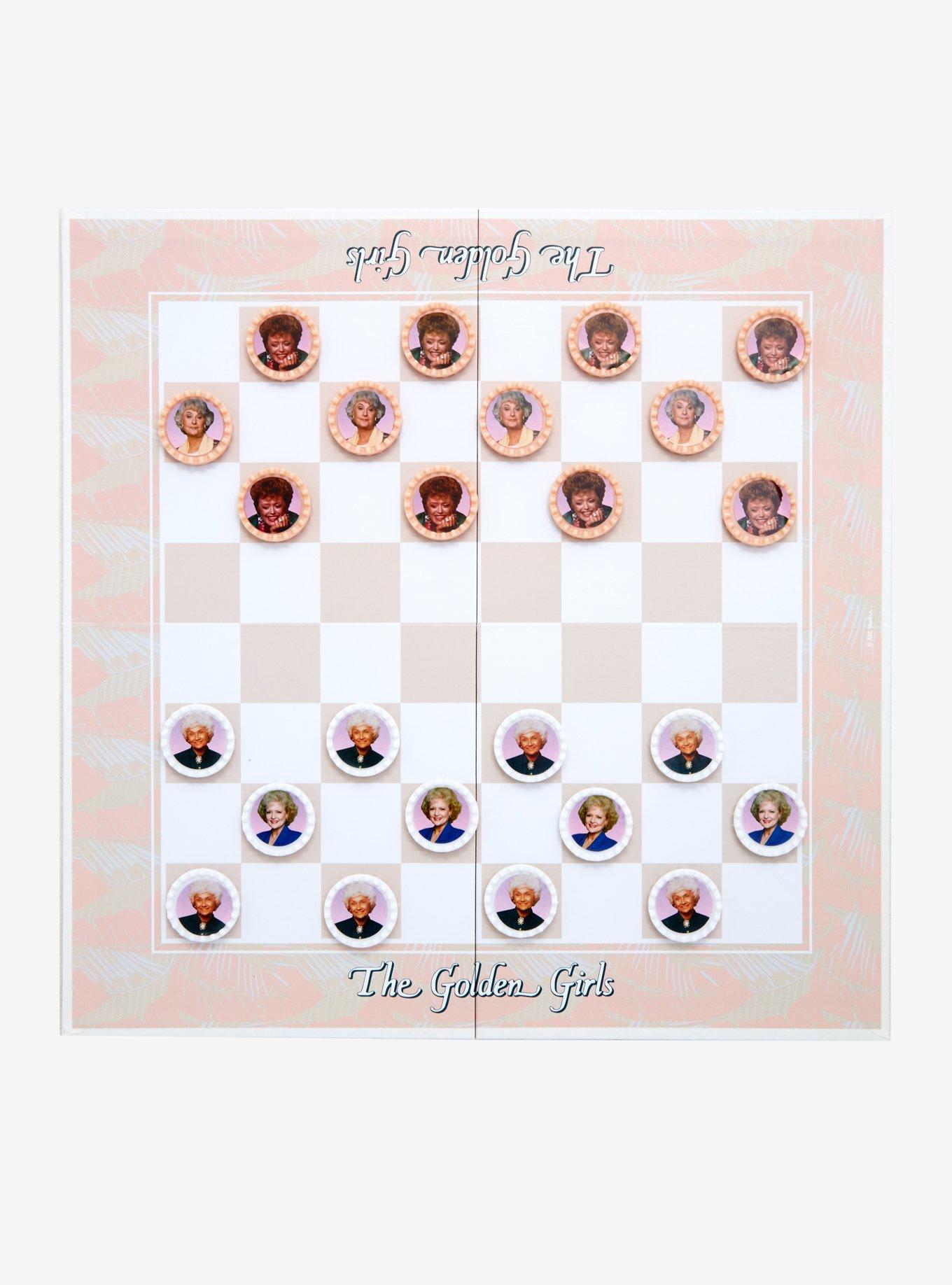 Golden Girls Shady Pines Checkers & Bingo Board Game Set, , hi-res