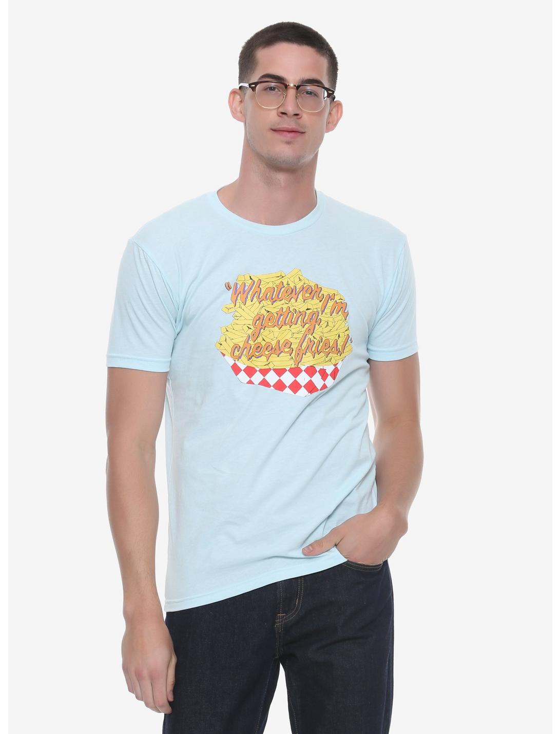 Mean Girls Cheese Fries T-Shirt - BoxLunch Exclusive, BLUE, hi-res