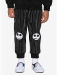 The Nightmare Before Christmas Pinstripe Toddler Jogger Pants - BoxLunch Exclusive, BLACK, hi-res