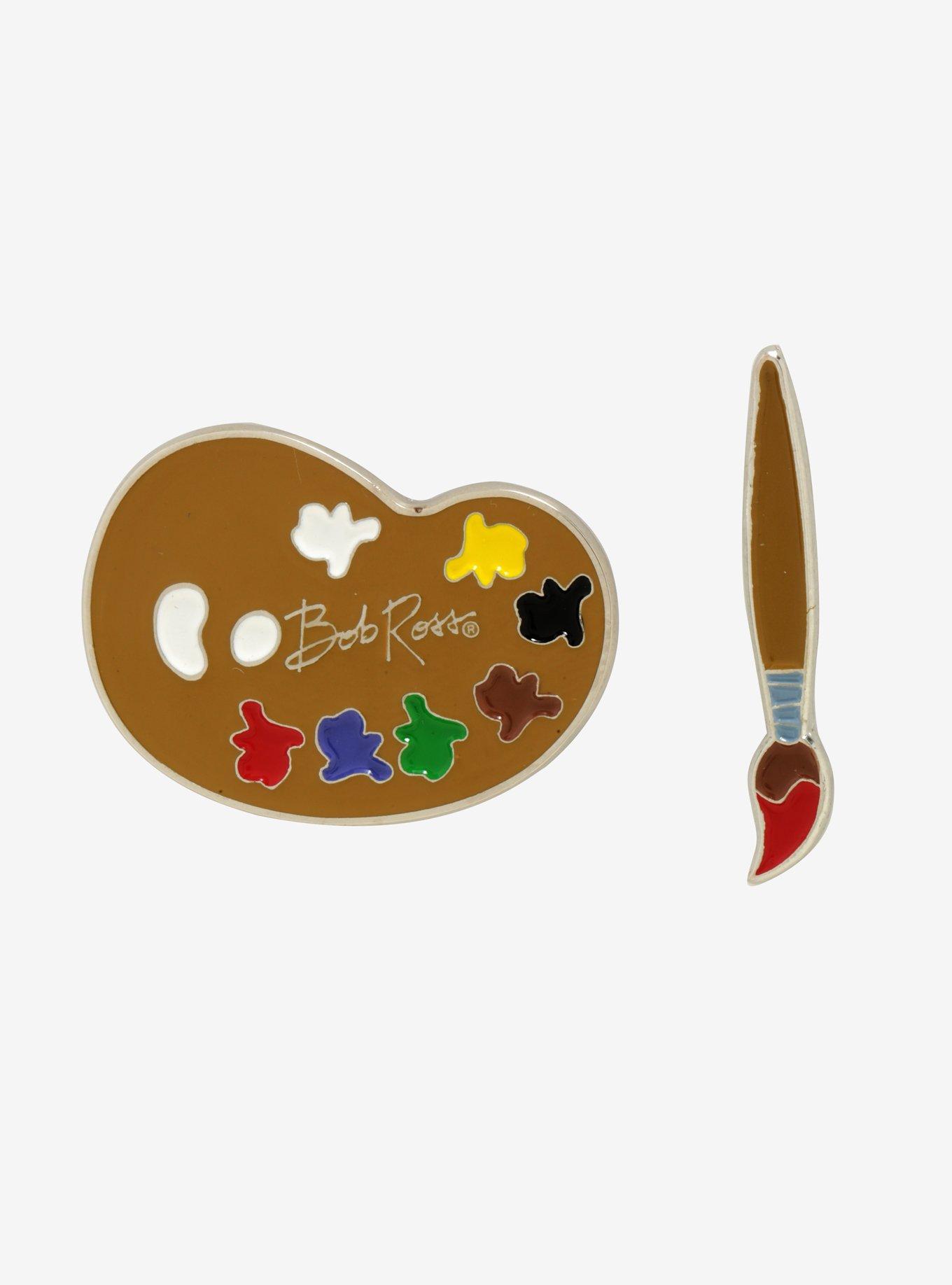 Bob Ross Palette Enamel Pin Set - BoxLunch Exclusive, , hi-res