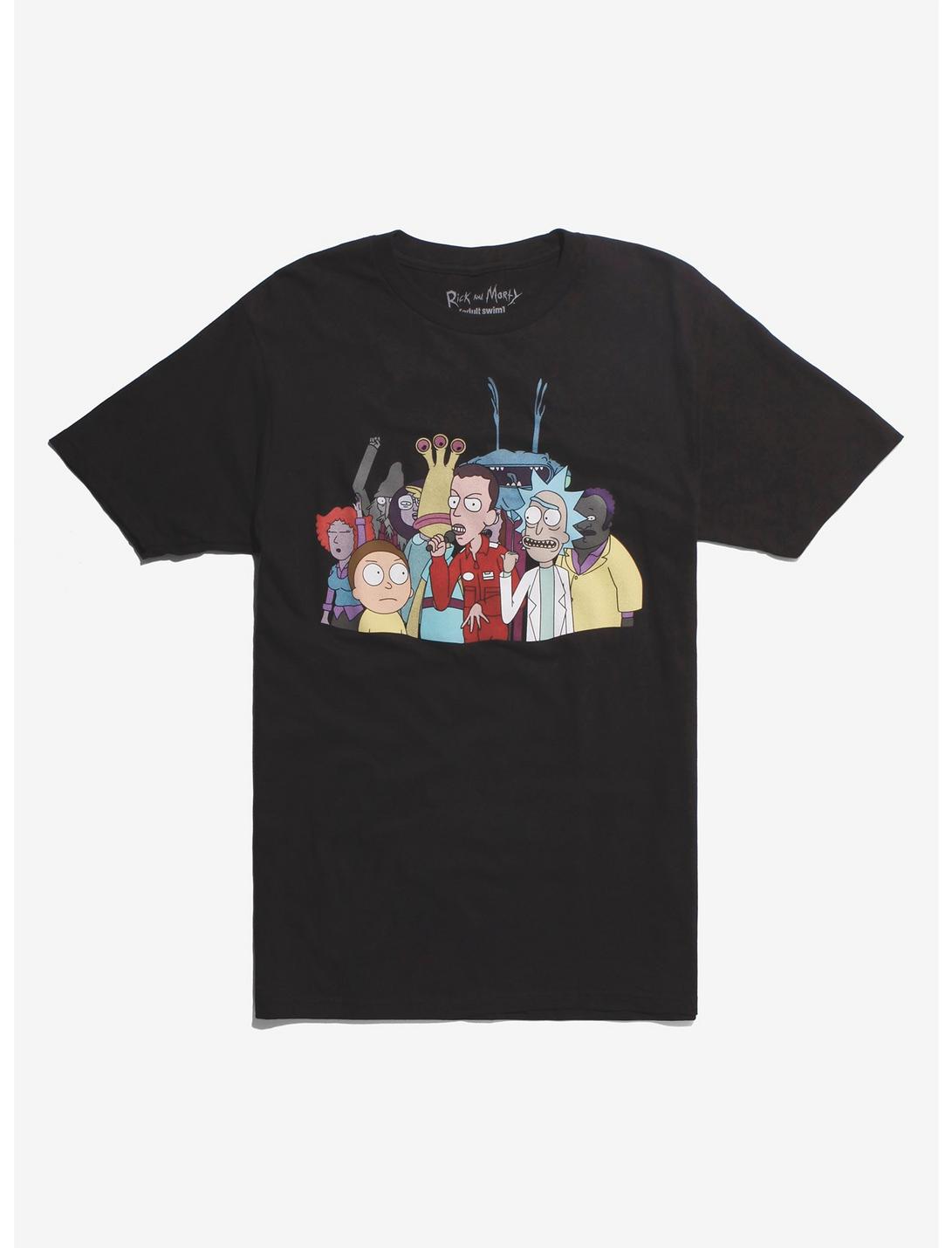 Rick And Morty Logic Mash-Up T-Shirt, BLACK, hi-res