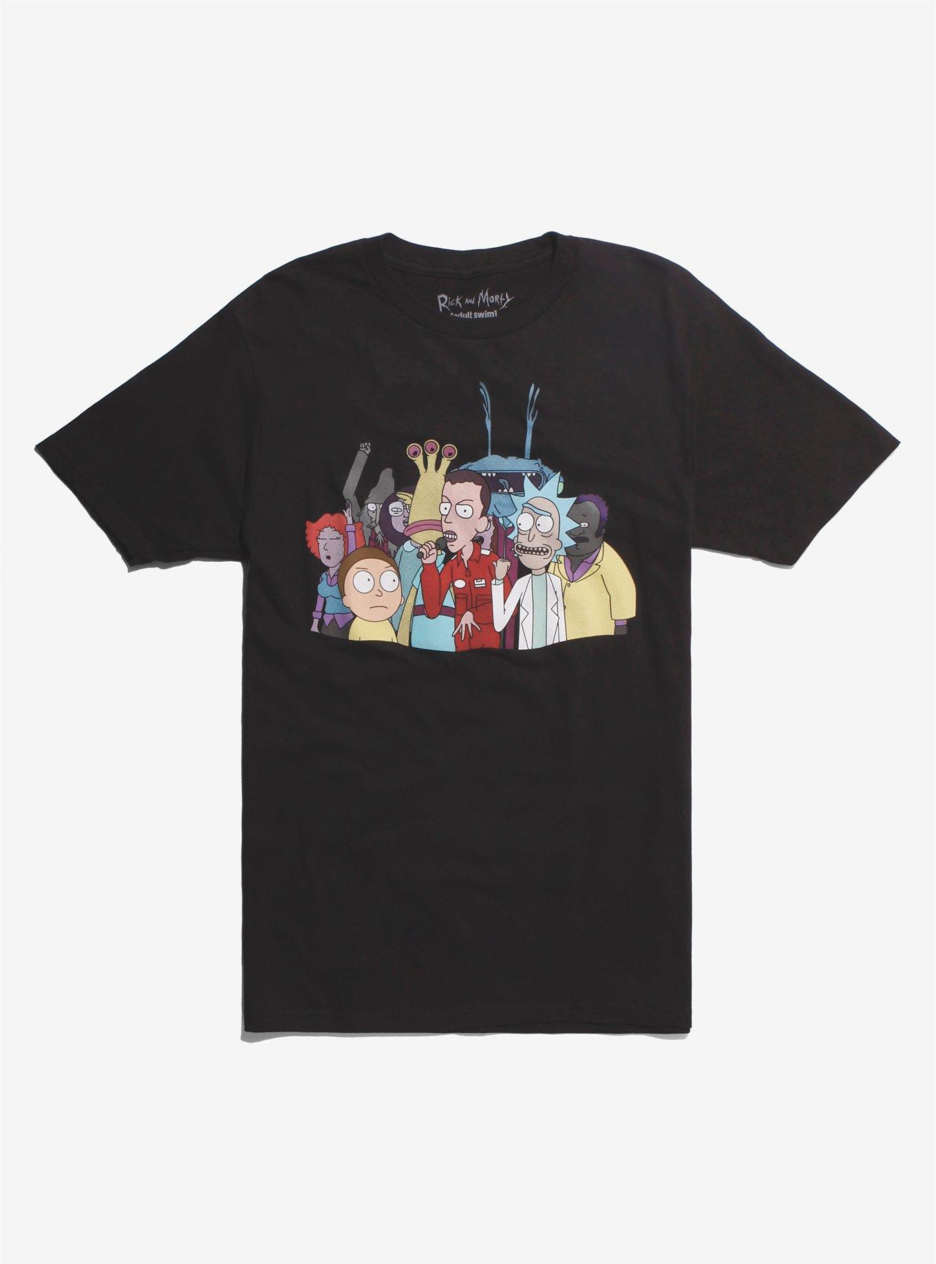 Rick And Morty Logic Mash-Up T-Shirt, BLACK, hi-res