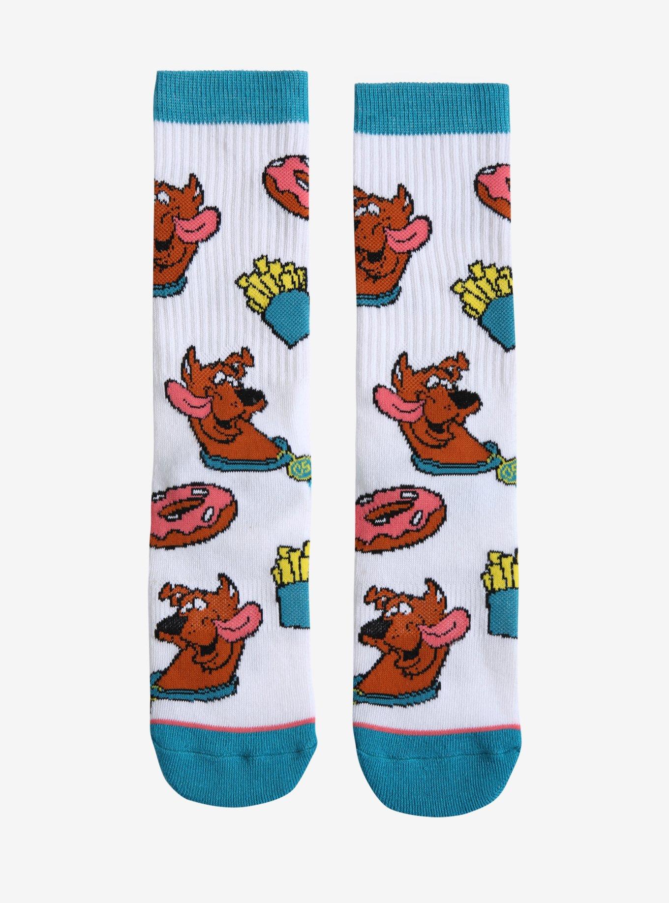 Scooby-Doo Donuts & Fries Crew Socks, , hi-res