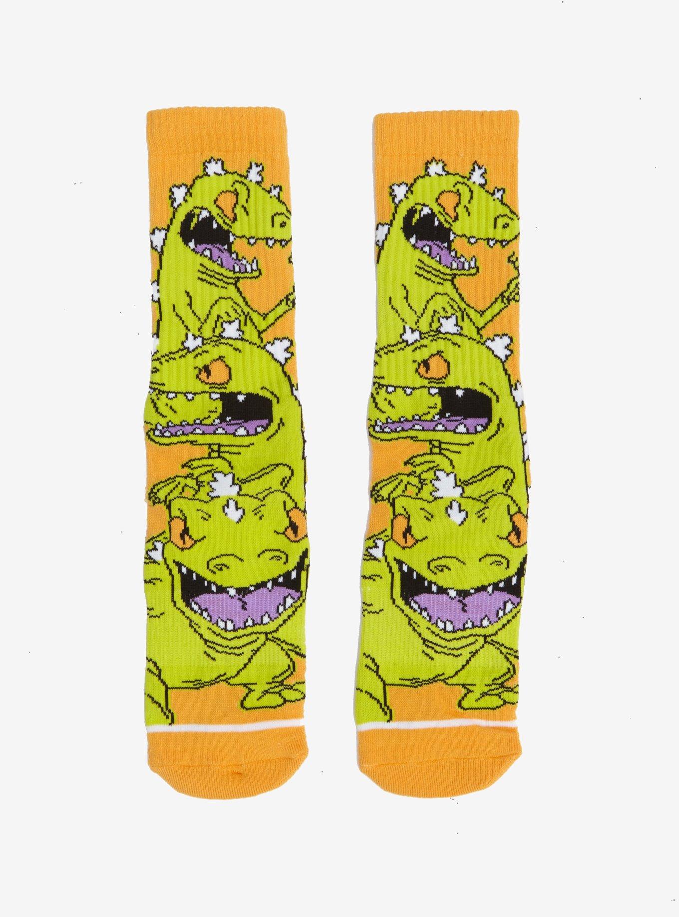 Rugrats Reptar Crew Socks, , hi-res