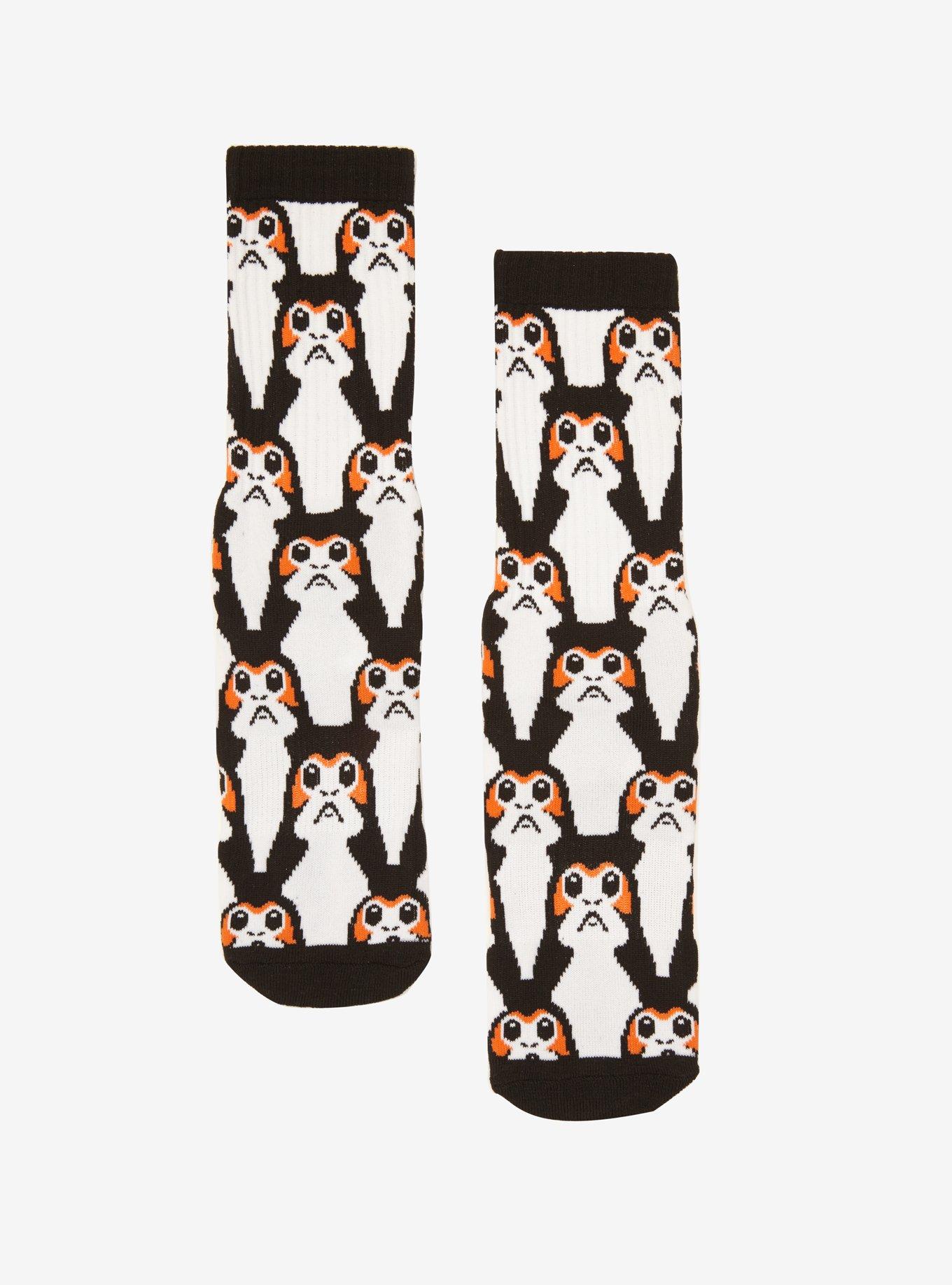 Star Wars: The Last Jedi Army Of Porg Crew Socks, , hi-res