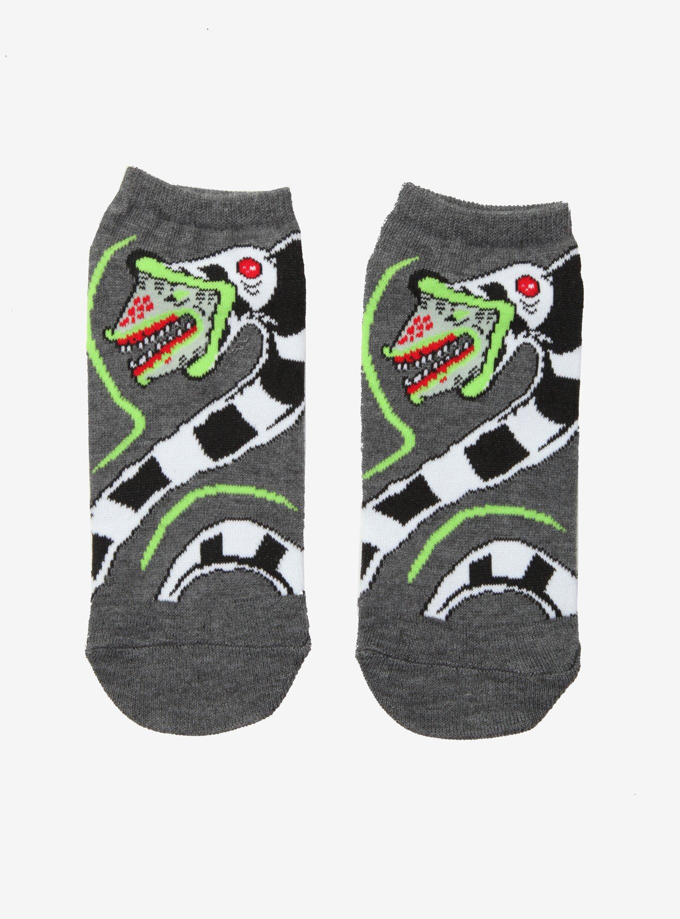 Beetlejuice Sandworm No-Show Socks, , hi-res