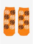 Dragon Ball Z Black & White Goku Symbols No-Show Socks, , hi-res