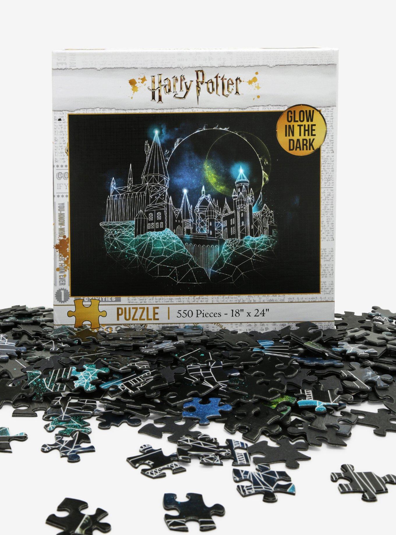 Harry Potter Hogwarts Castle Metal Bookends | Glow in The Dark Castle Design