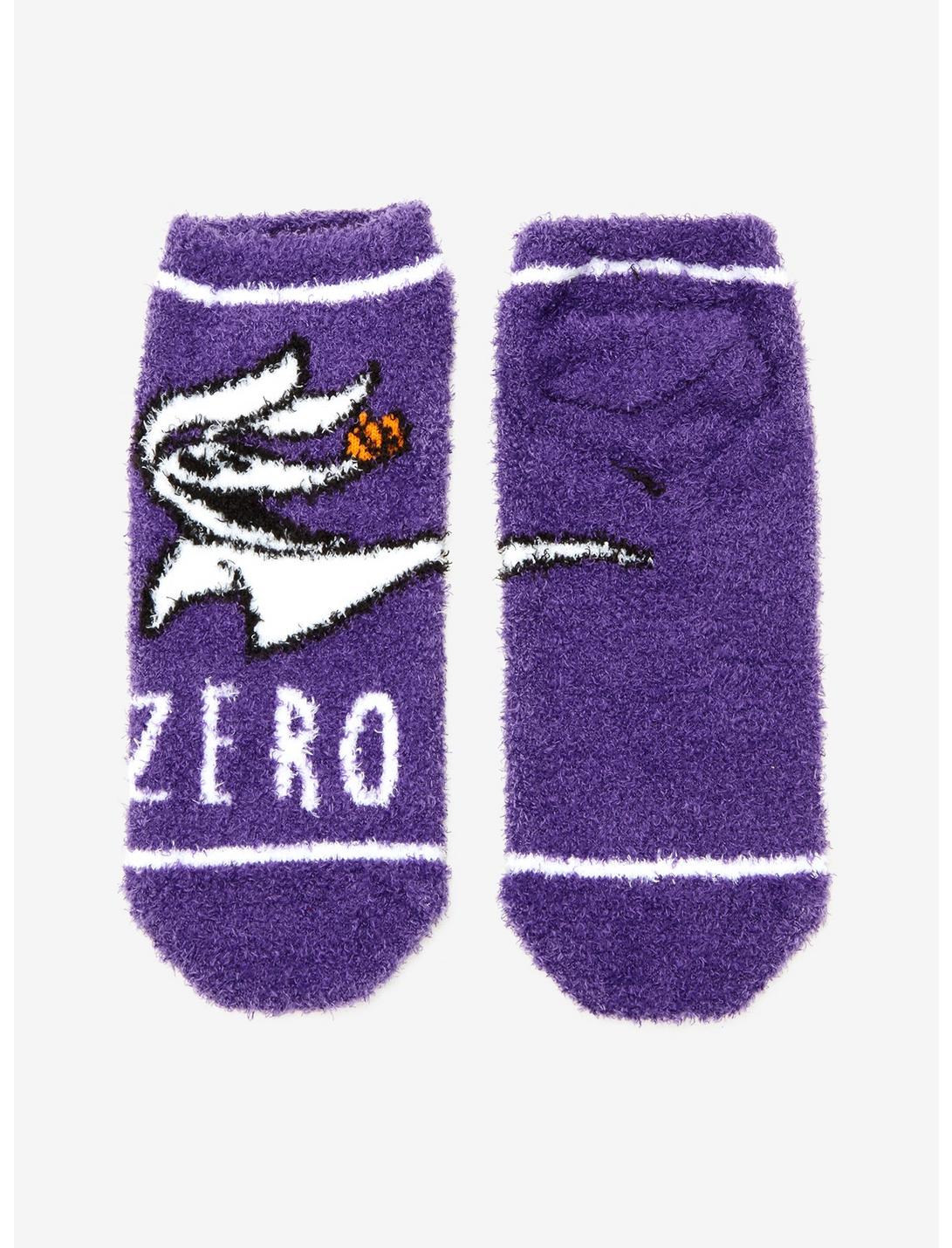 The Nightmare Before Christmas Zero Fuzzy No-Show Socks, , hi-res