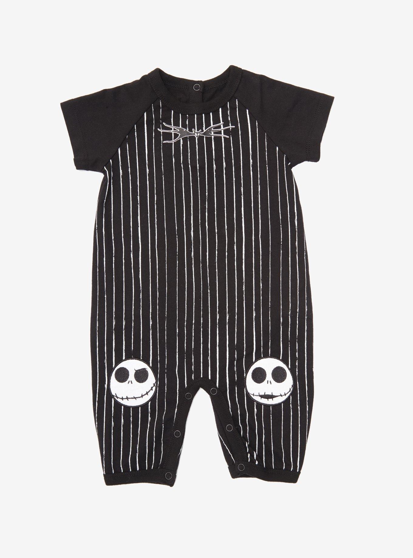 The Nightmare Before Christmas Jack Skellington Striped Baby Bodysuit -  BoxLunch Exclusive