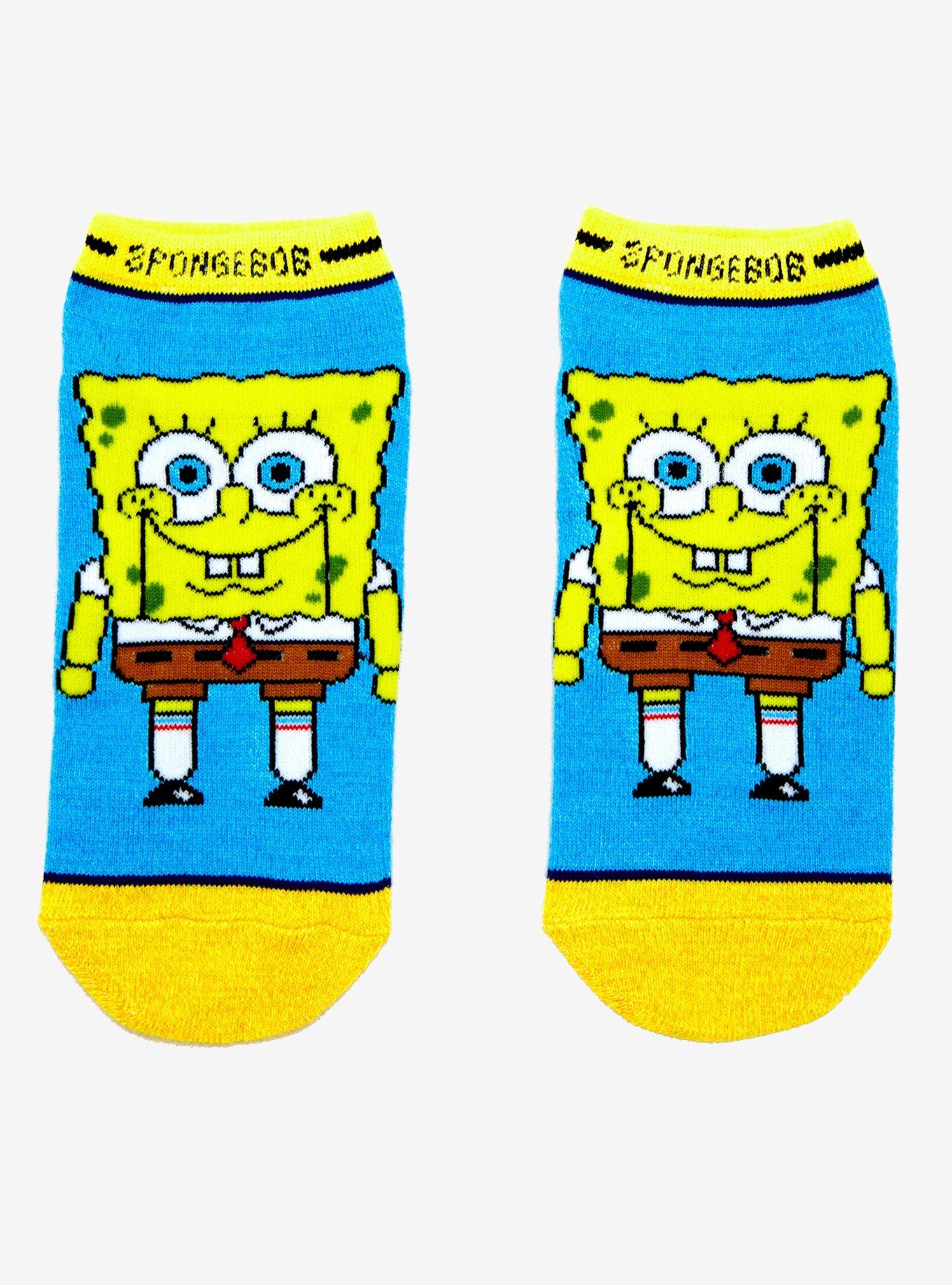SpongeBob SquarePants Puppet No-Show Socks, , hi-res