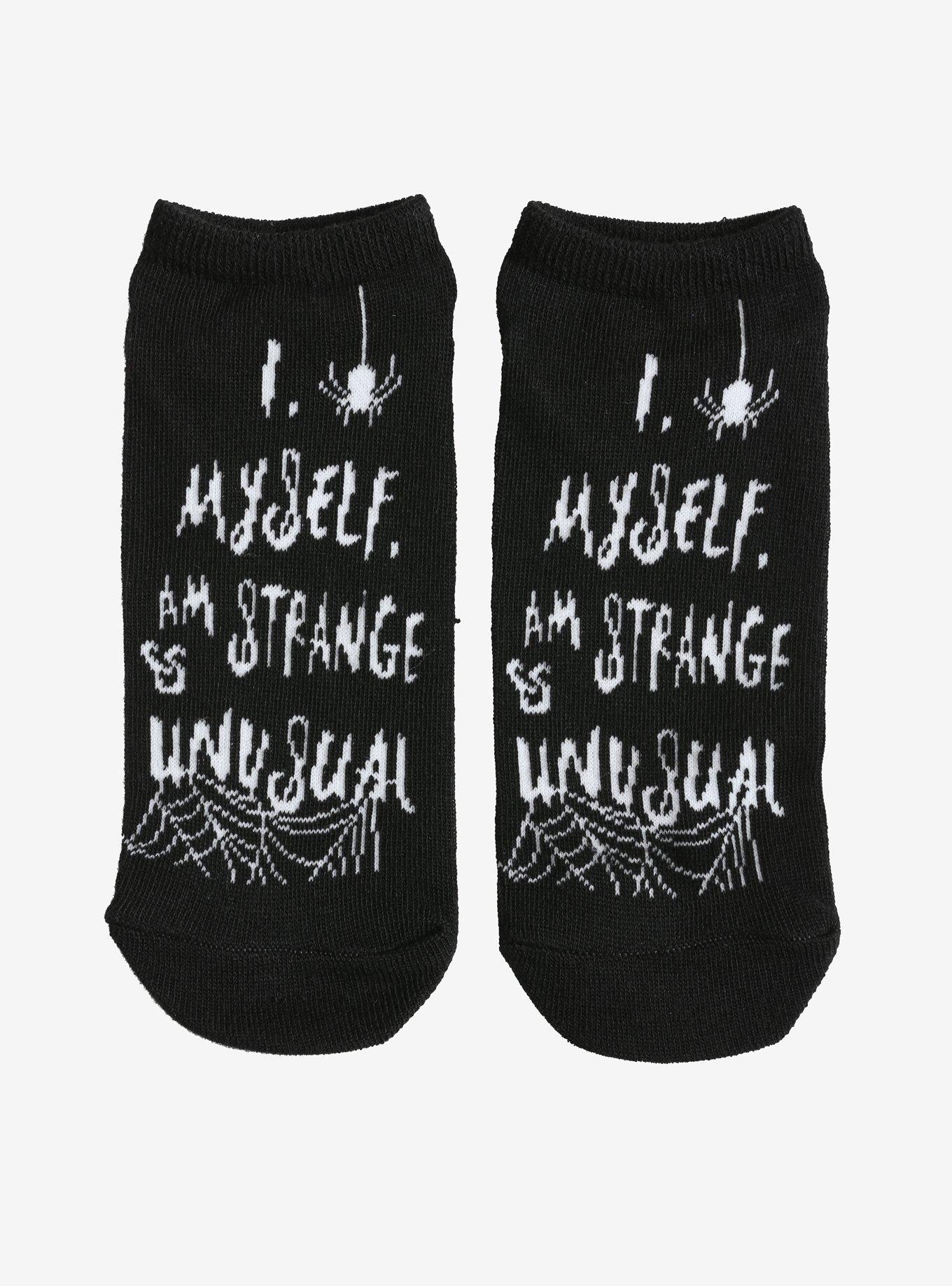 Beetlejuice Strange And Unusual No-Show Socks, , hi-res