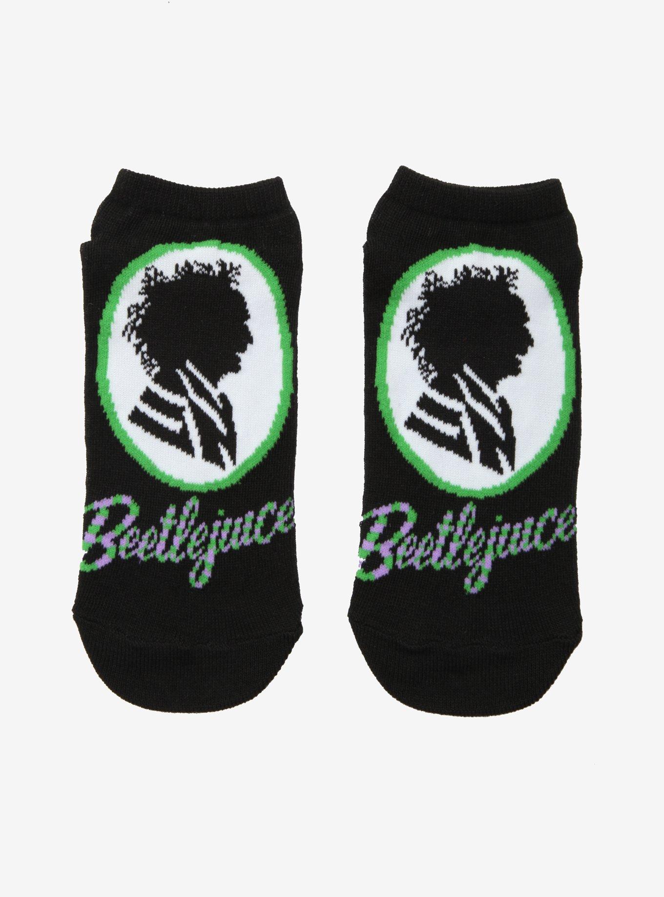 Beetlejuice Cameo No-Show Socks, , hi-res