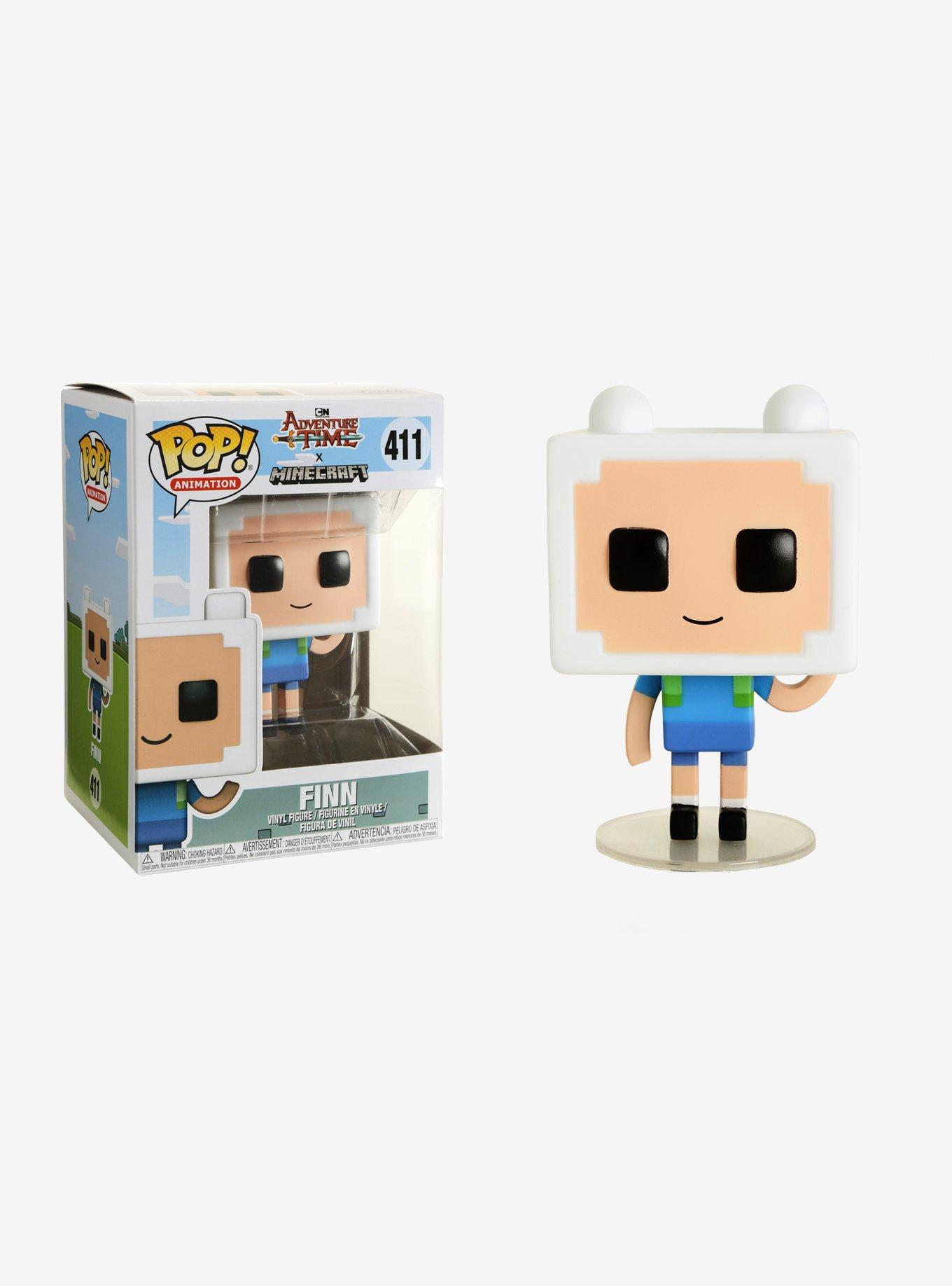 Funko Adventure Time x Minecraft Pop! Animation Finn Vinyl Figure, , hi-res