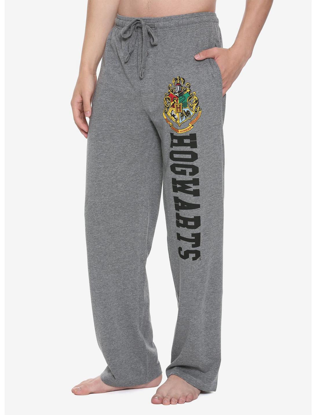 Harry Potter Hogwarts Crest Grey Guys Pajama Pants, GREY, hi-res