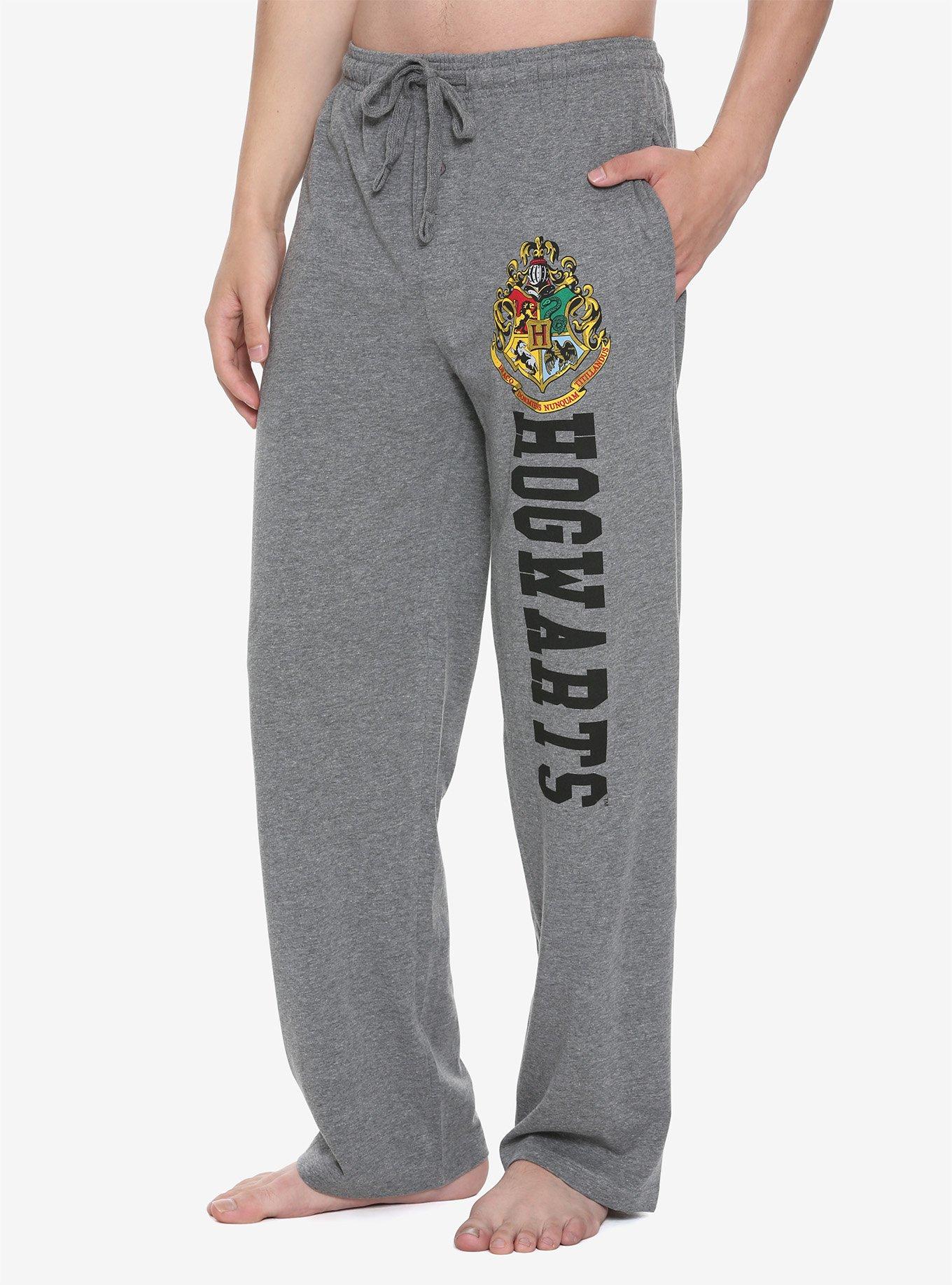 Harry Potter Hogwarts Crest Grey Guys Pajama Pants, GREY, hi-res