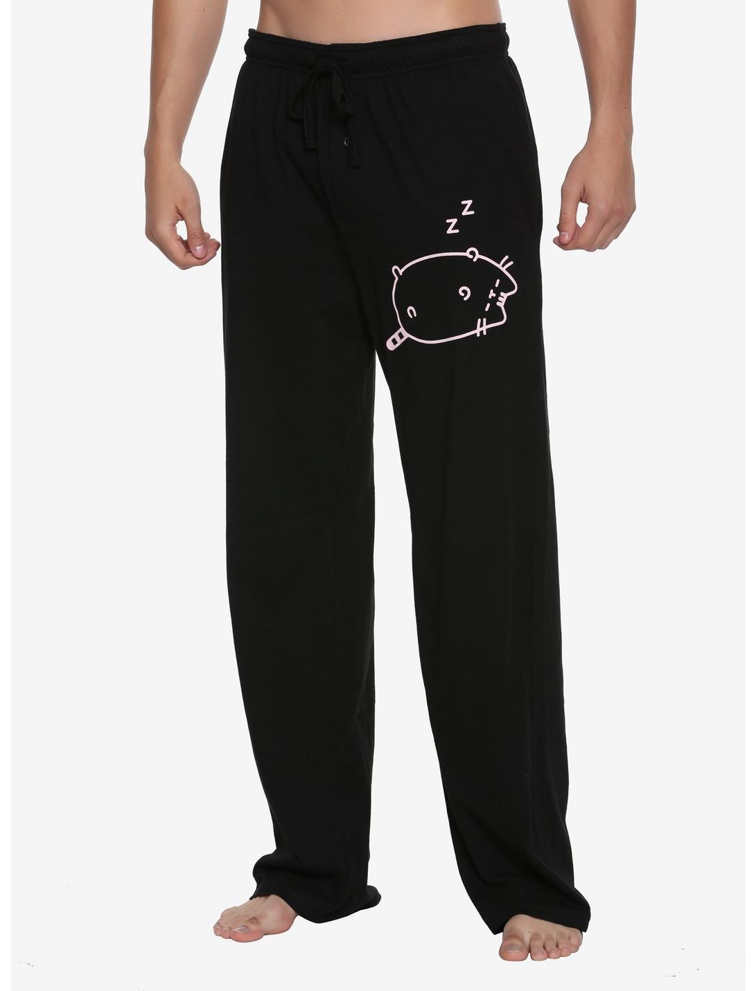 Pusheen Sleepy Cat Guys Pajama Pants, BLACK, hi-res