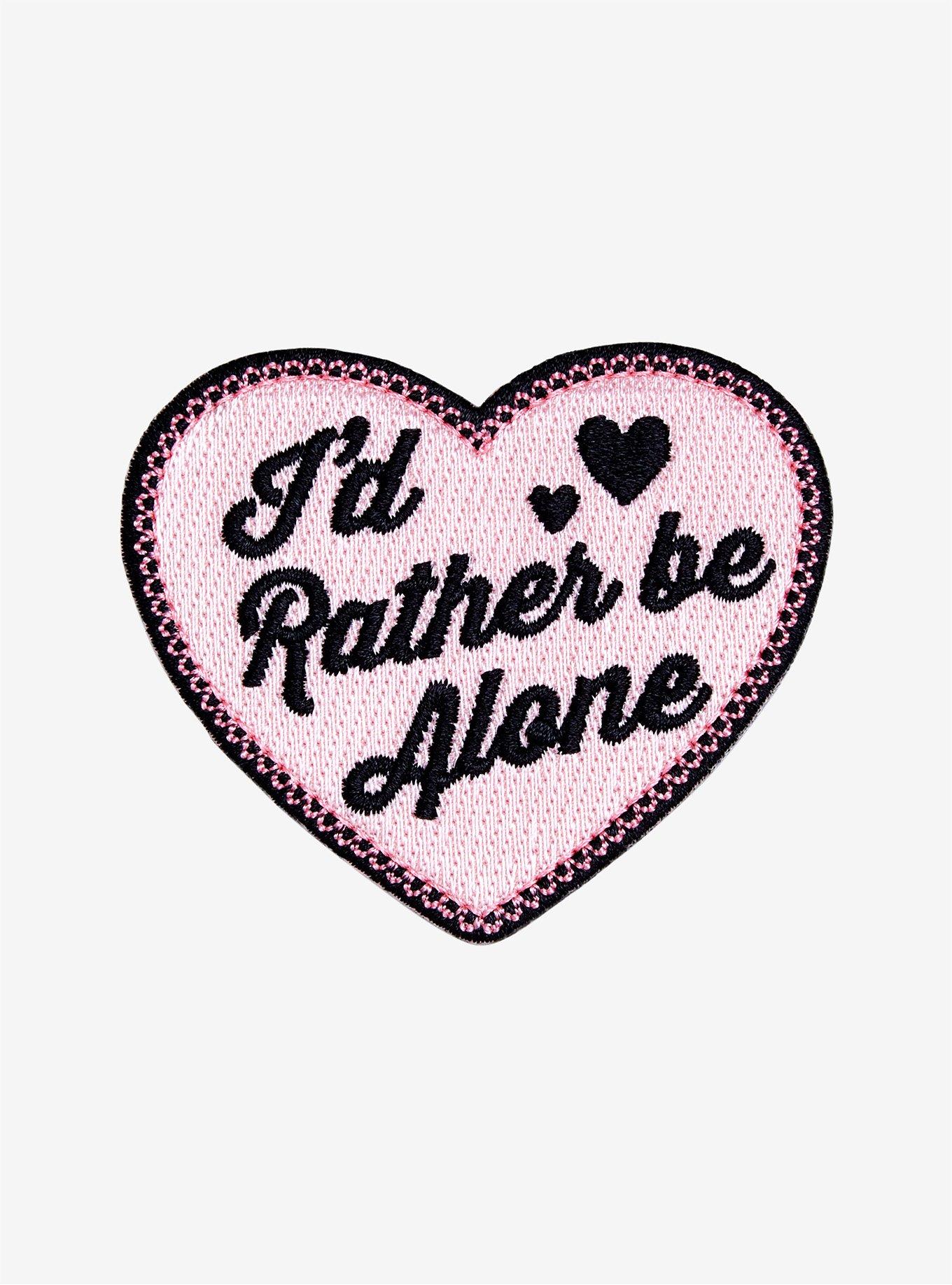Rather Be Alone Heart Patch, , hi-res