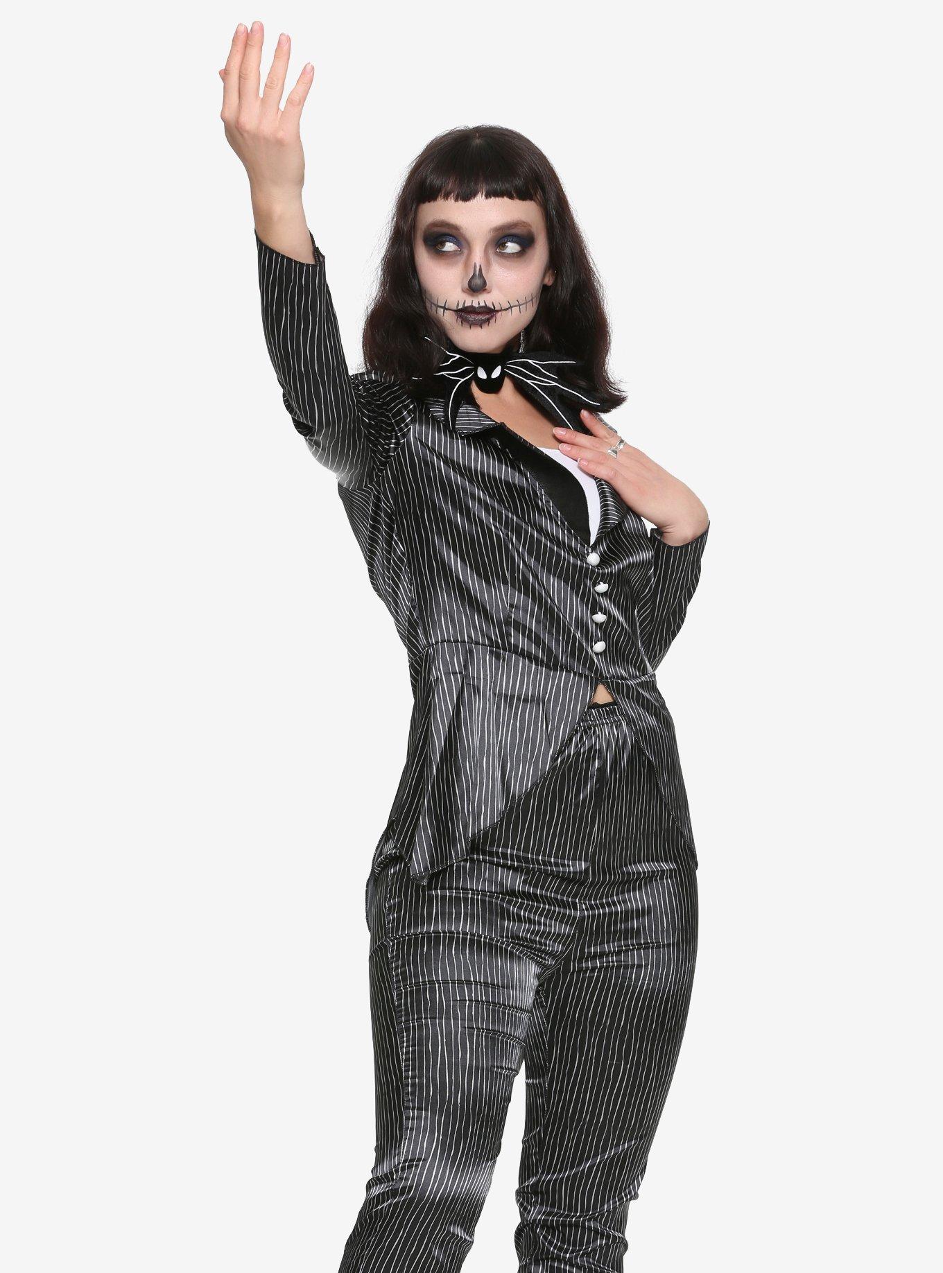 The Nightmare Before Christmas Jack Skellington Girls Deluxe Costume, MULTI, hi-res