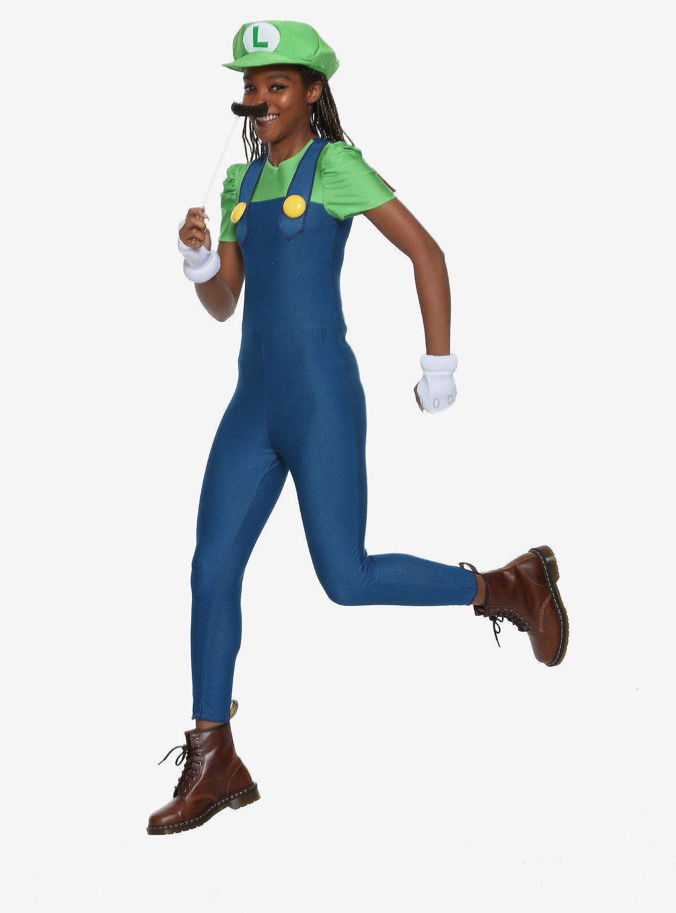 Super Mario Bros. Luigi Deluxe Girls Costume, MULTI, hi-res