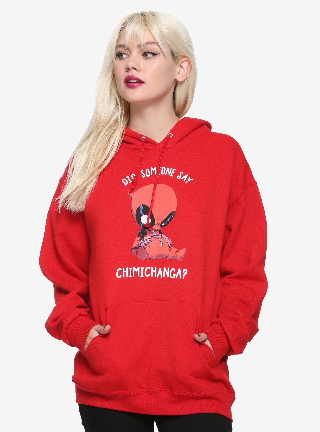 Marvel Deadpool Chimichanga Girls Hoodie, RED, hi-res