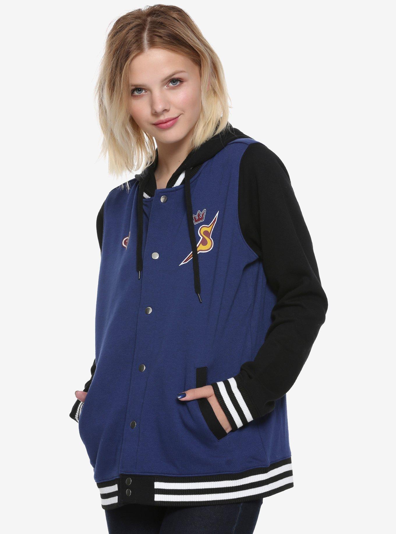 Disney Kingdom Hearts Girls Varsity Jacket