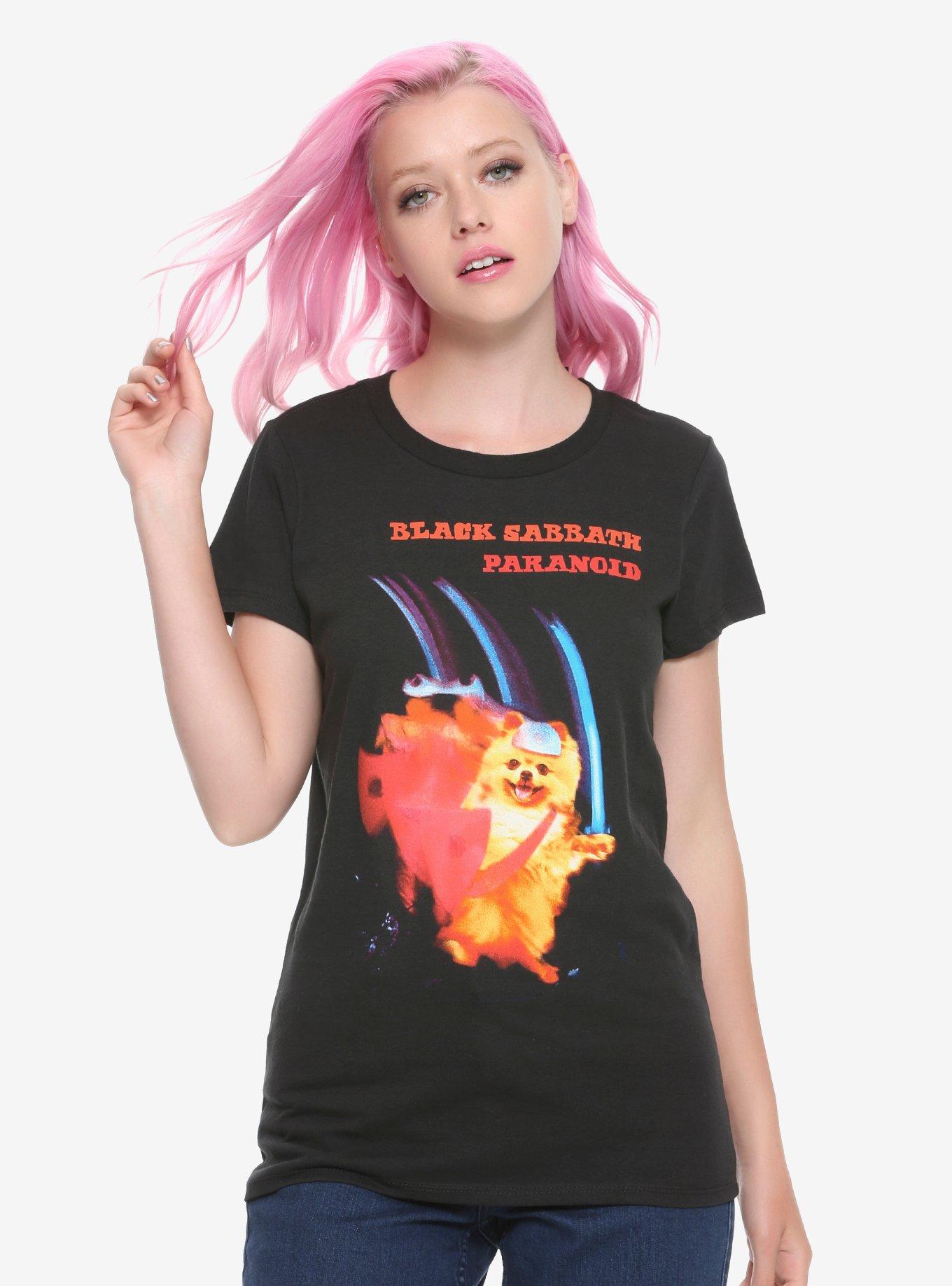 Black Sabbath Paranoid Dog Girls T-Shirt, BLACK, hi-res