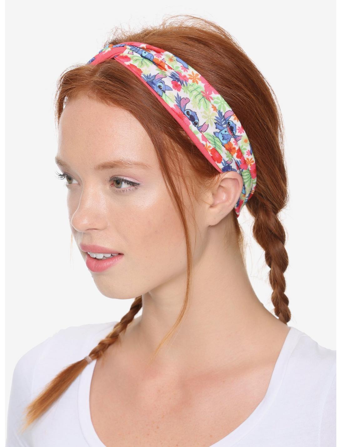Disney Lilo & Stitch Floral Head Wrap Style Headband - BoxLunch Exclusive, , hi-res
