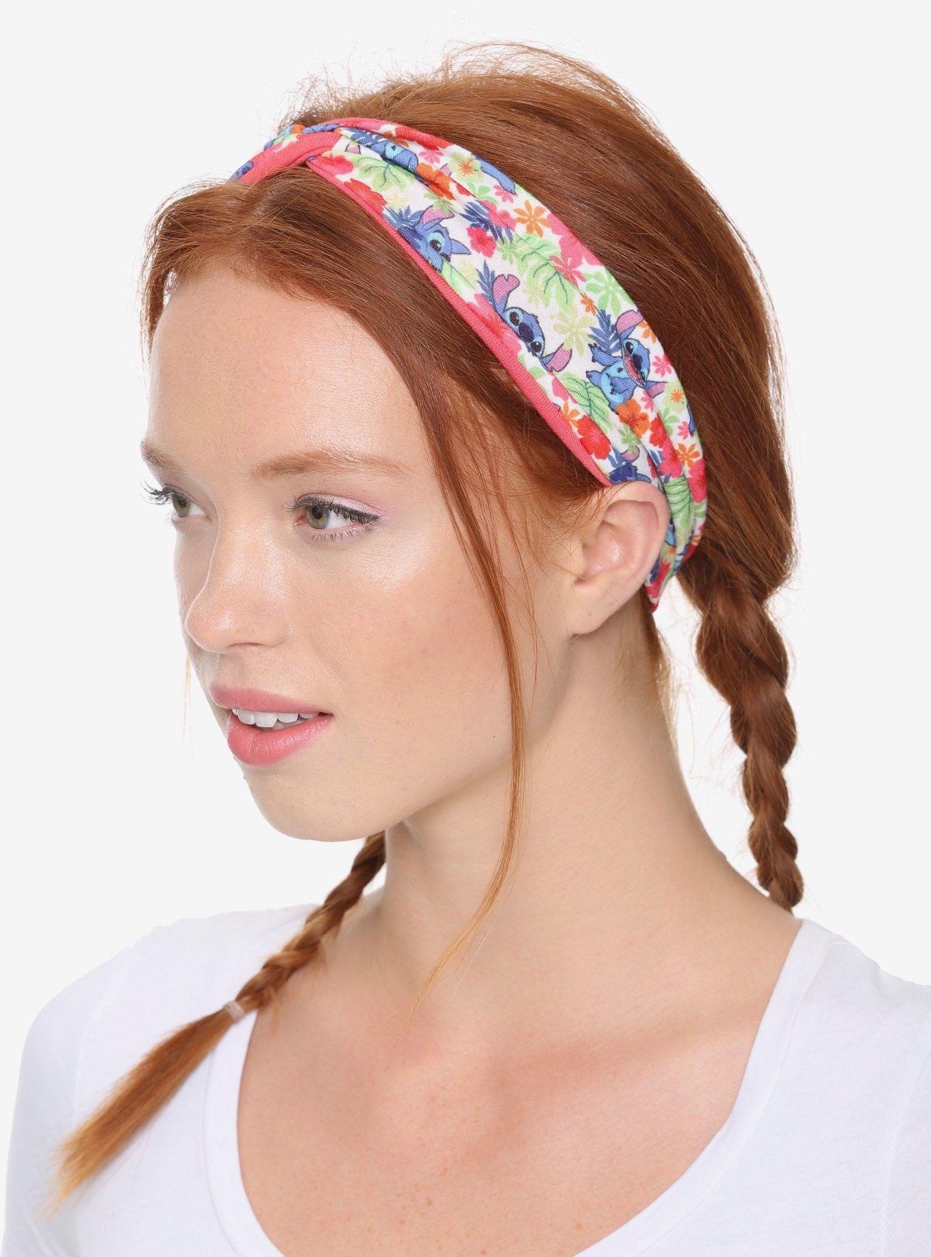 Disney Lilo & Stitch Floral Head Wrap Style Headband - BoxLunch Exclusive, , hi-res